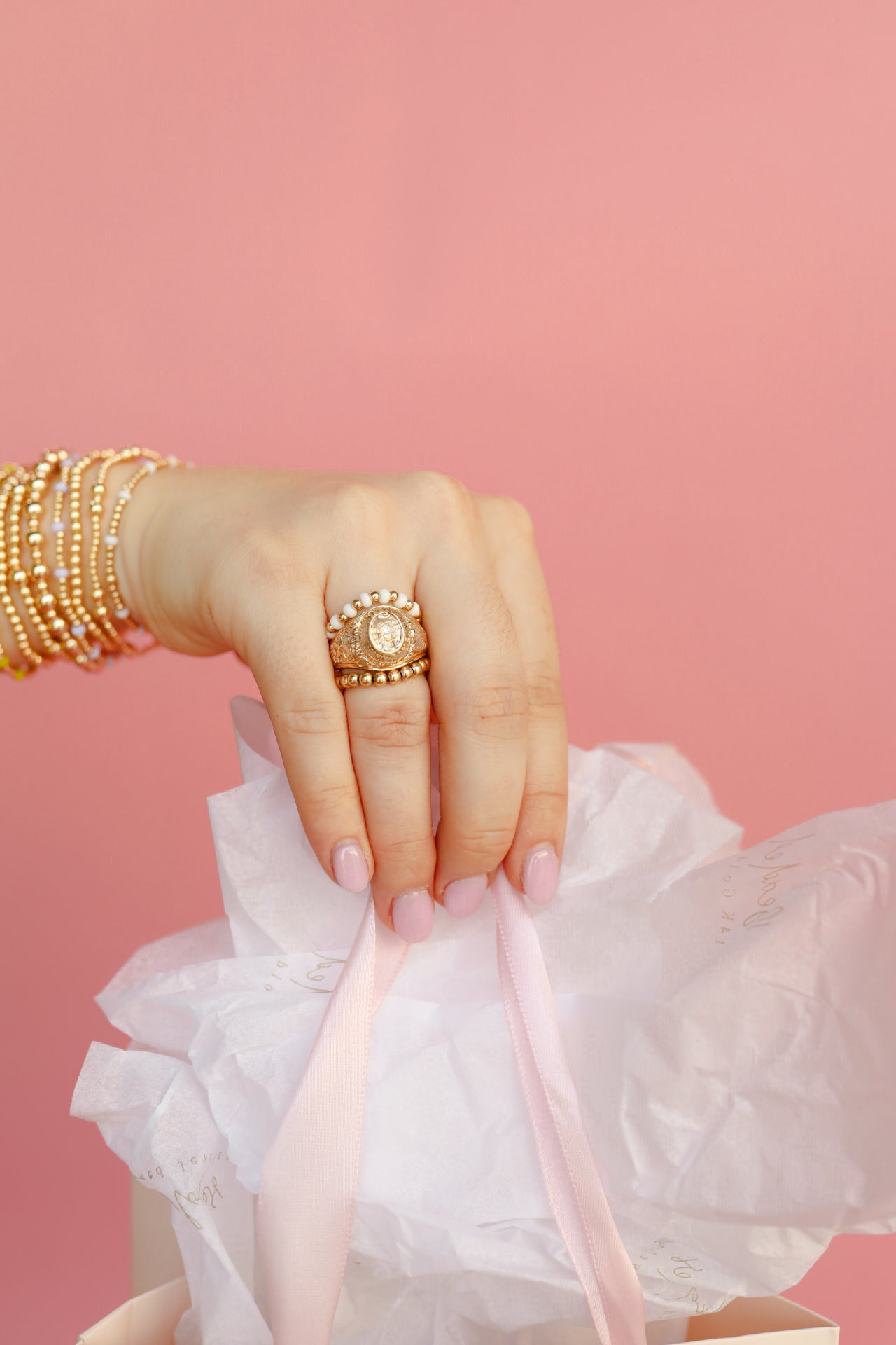 The Poppi Ring in White