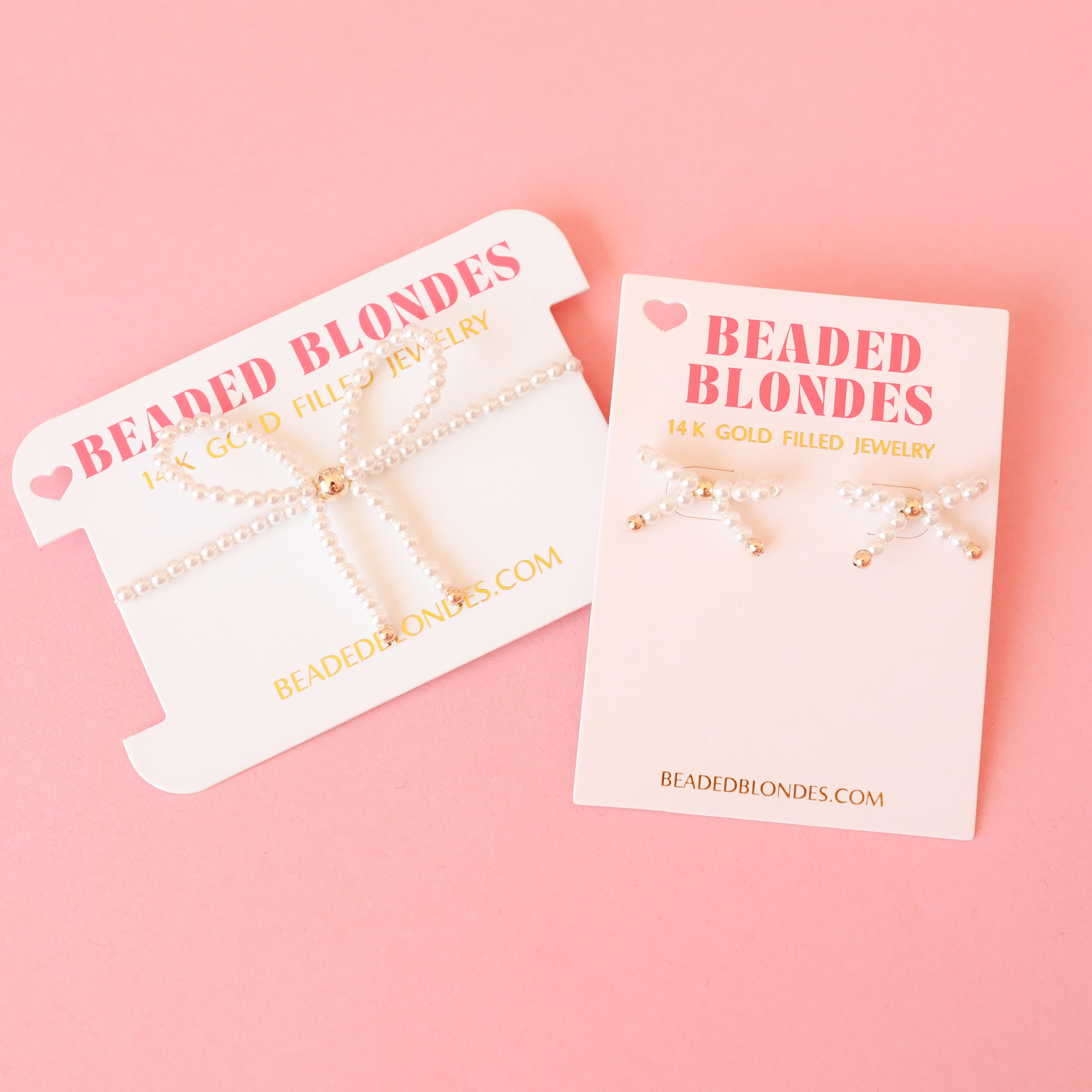 Pearl Bow + Earring Bundle