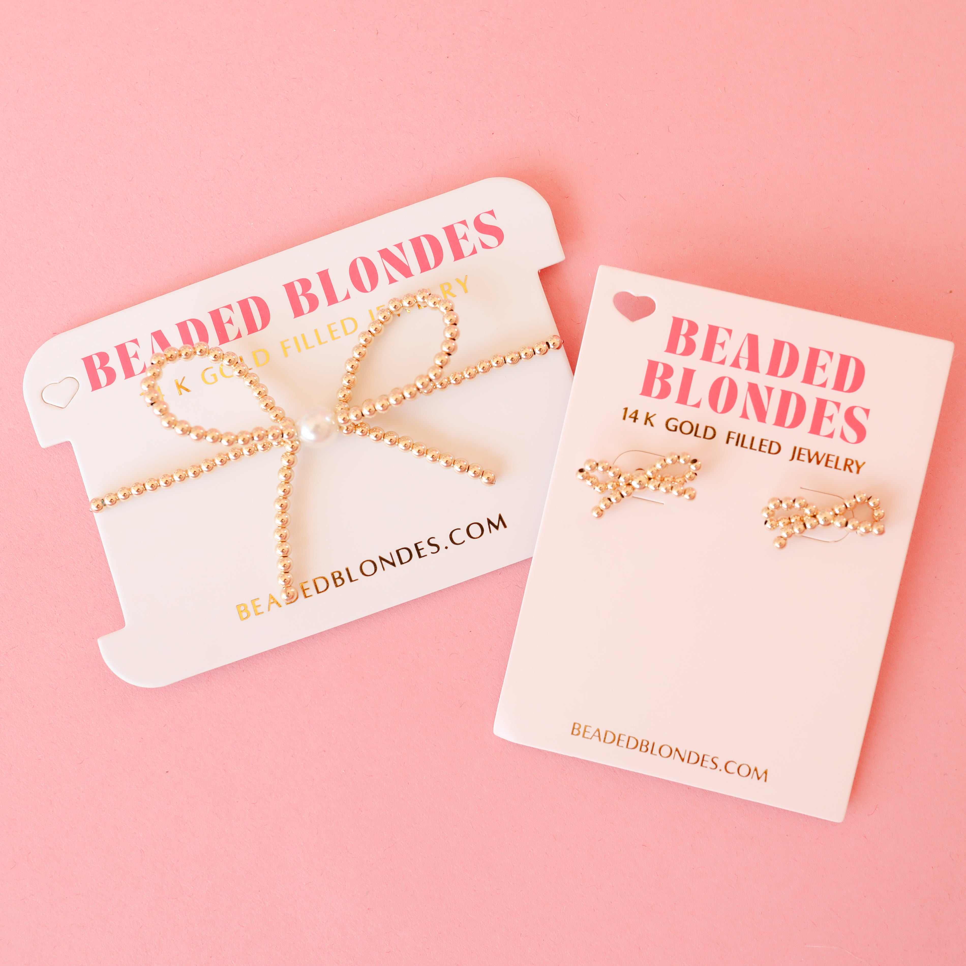 Gold Bow + Earring Bundle