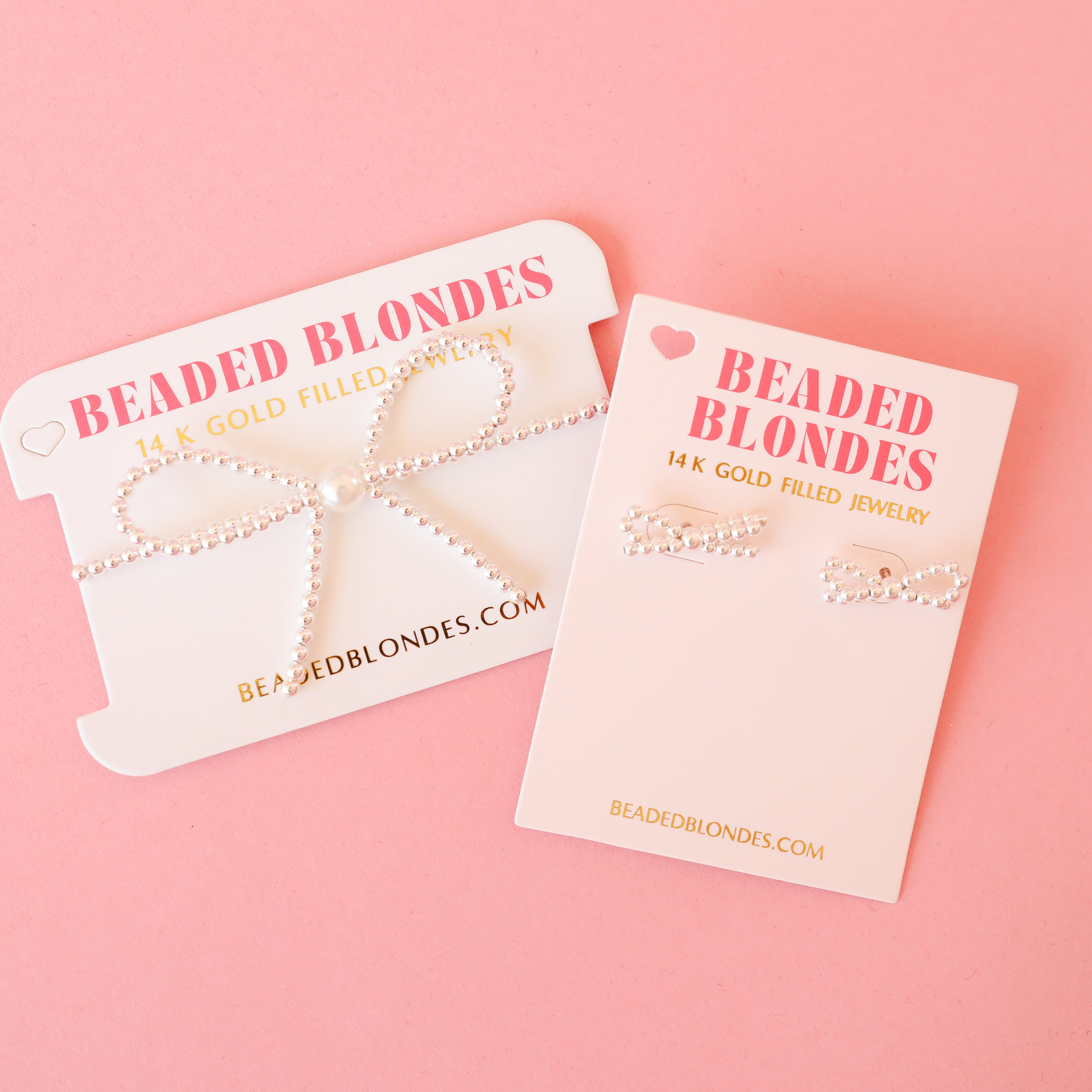 Silver Bow + Earring Bundle