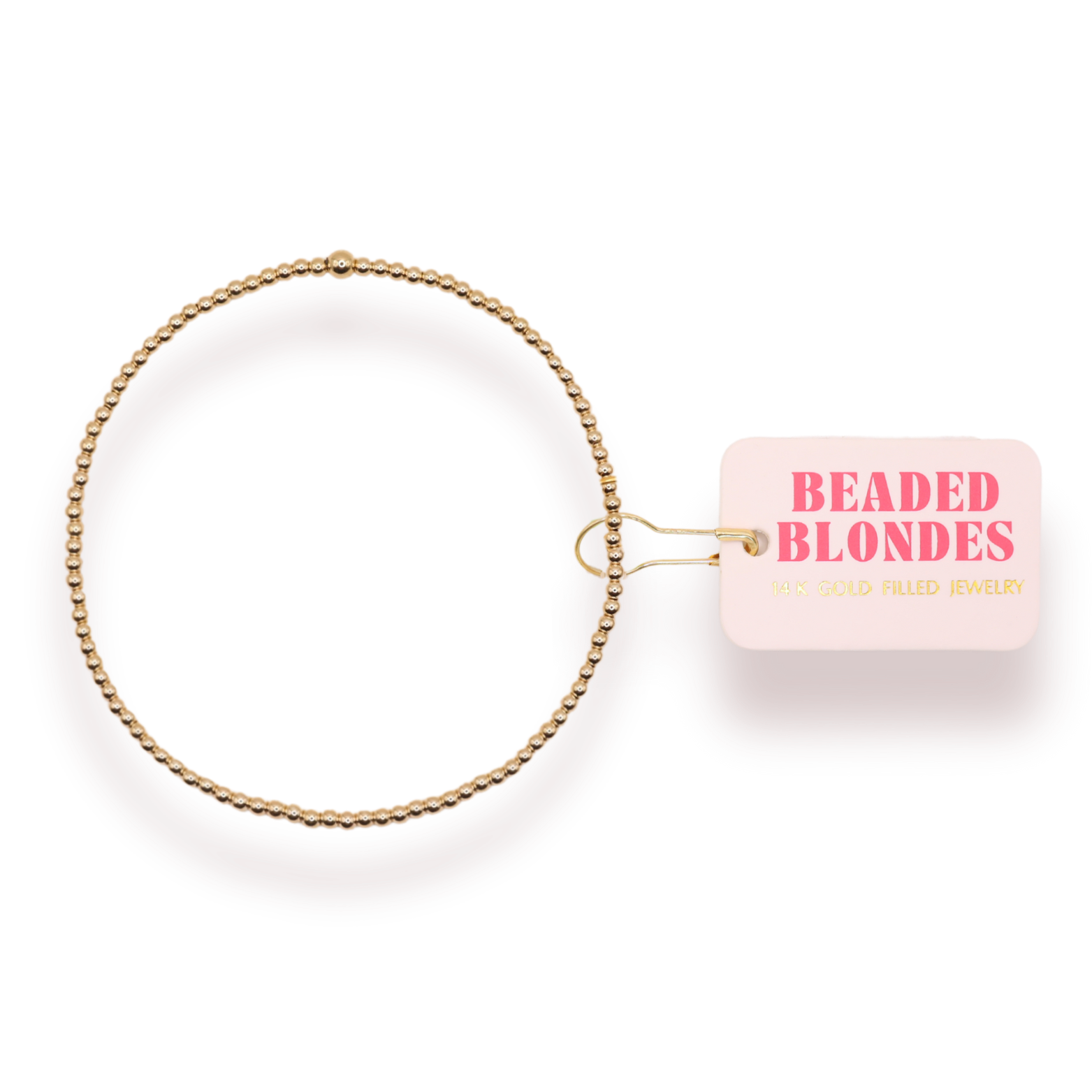 2MM Gold Beaded Bracelet