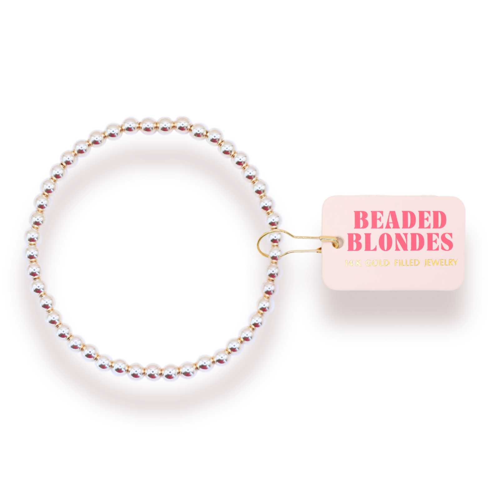 4MM Silver Beaded Bracelet (Kids Size)