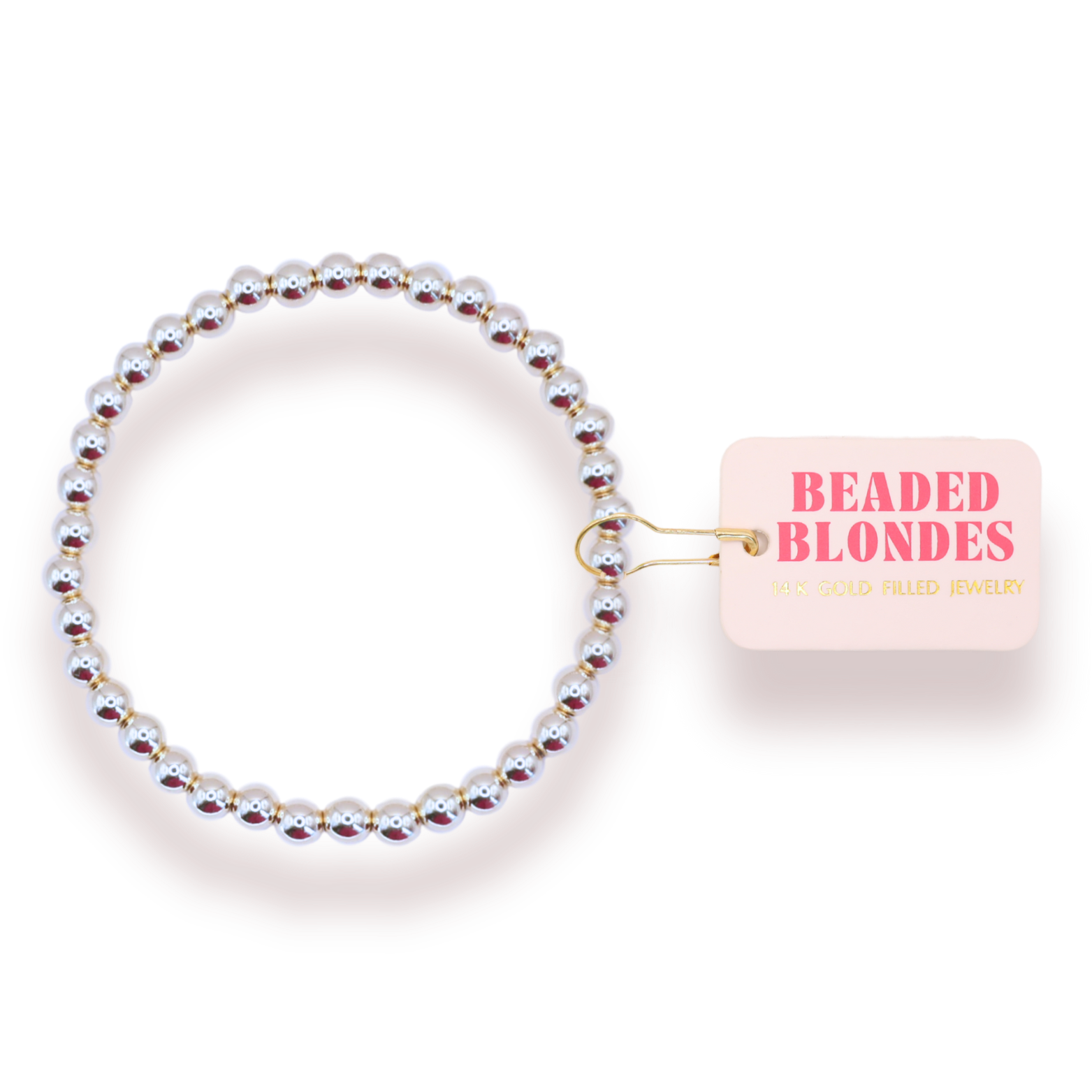 5MM Silver Beaded Bracelet (Kids Size)