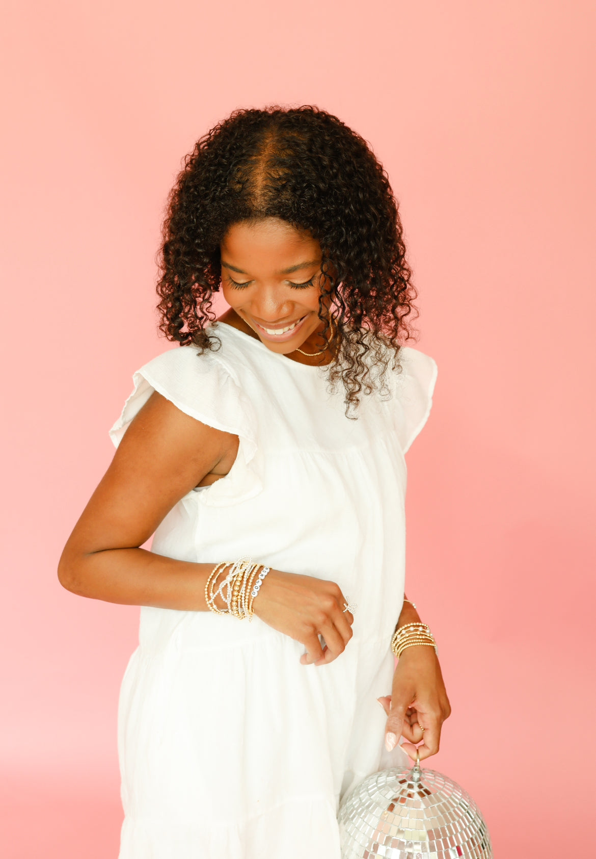 Custom Black Letter Bracelet