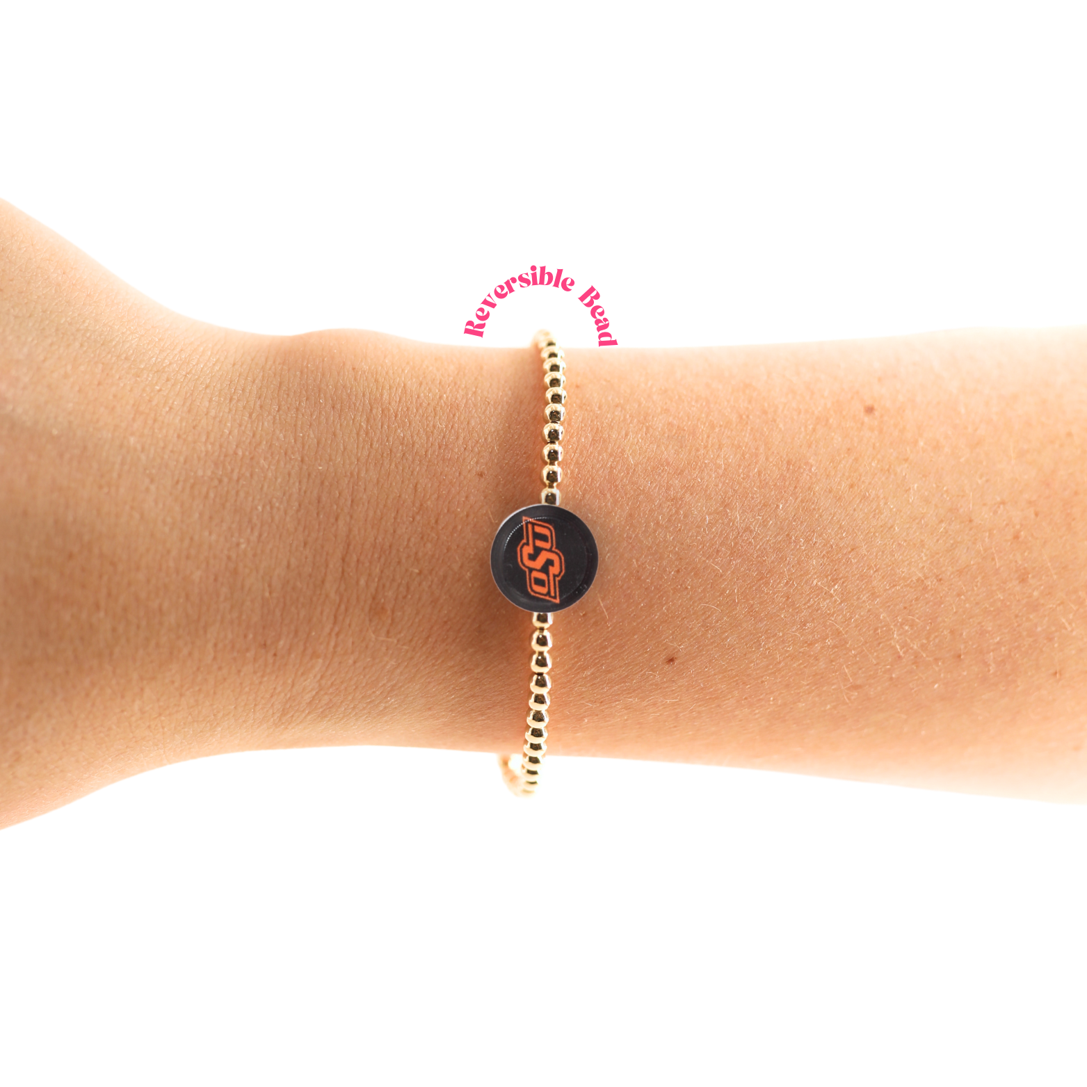 OSU/Pokes + Sprinkle Logo Bracelet Stack of 2