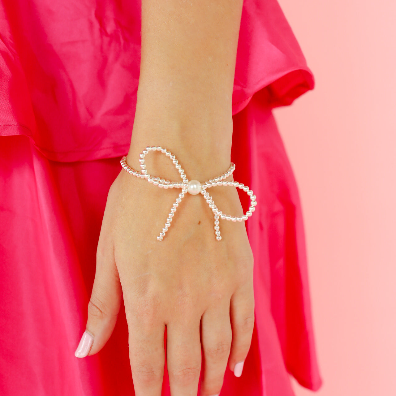 Silver Bow Bracelet