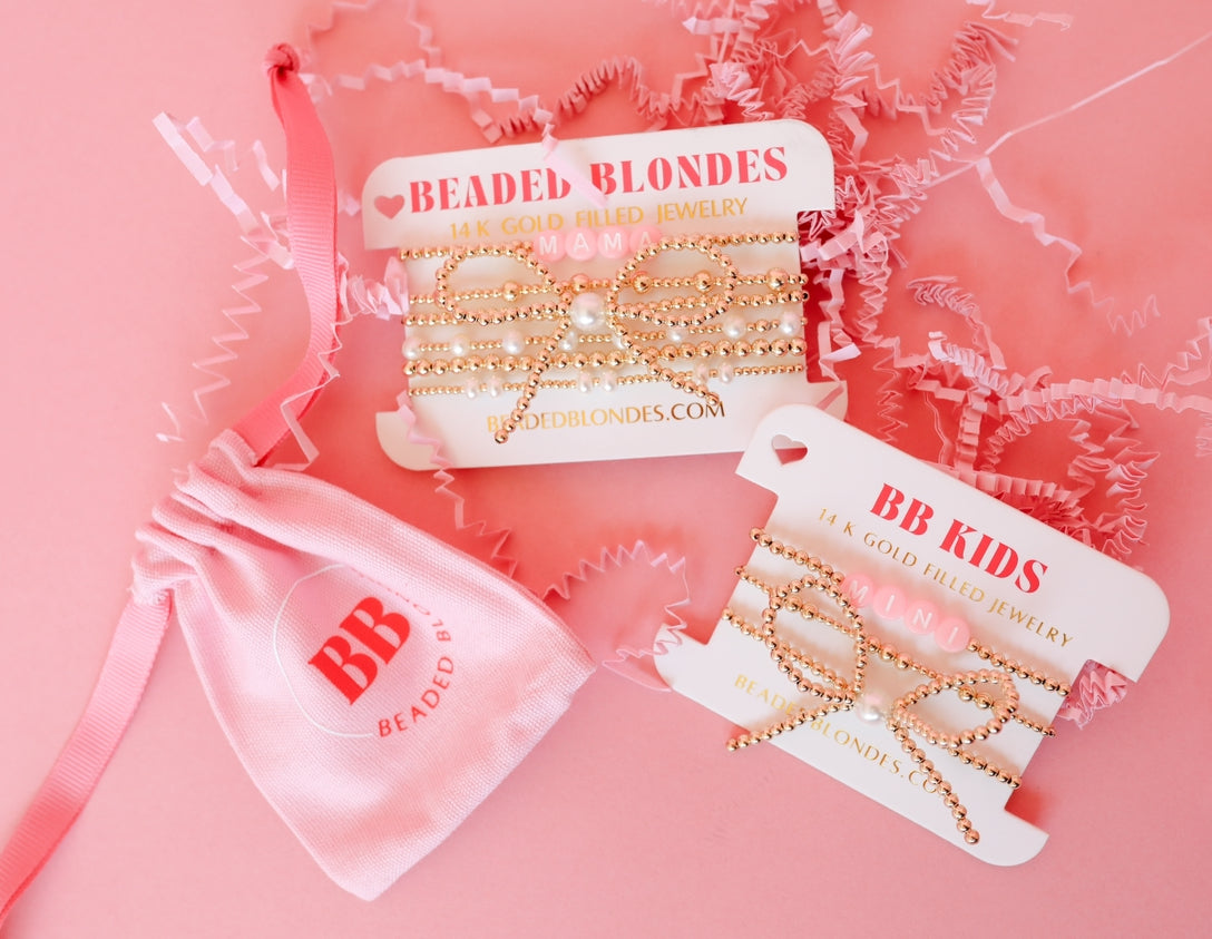 Custom Pink Pastel Letter Bracelet