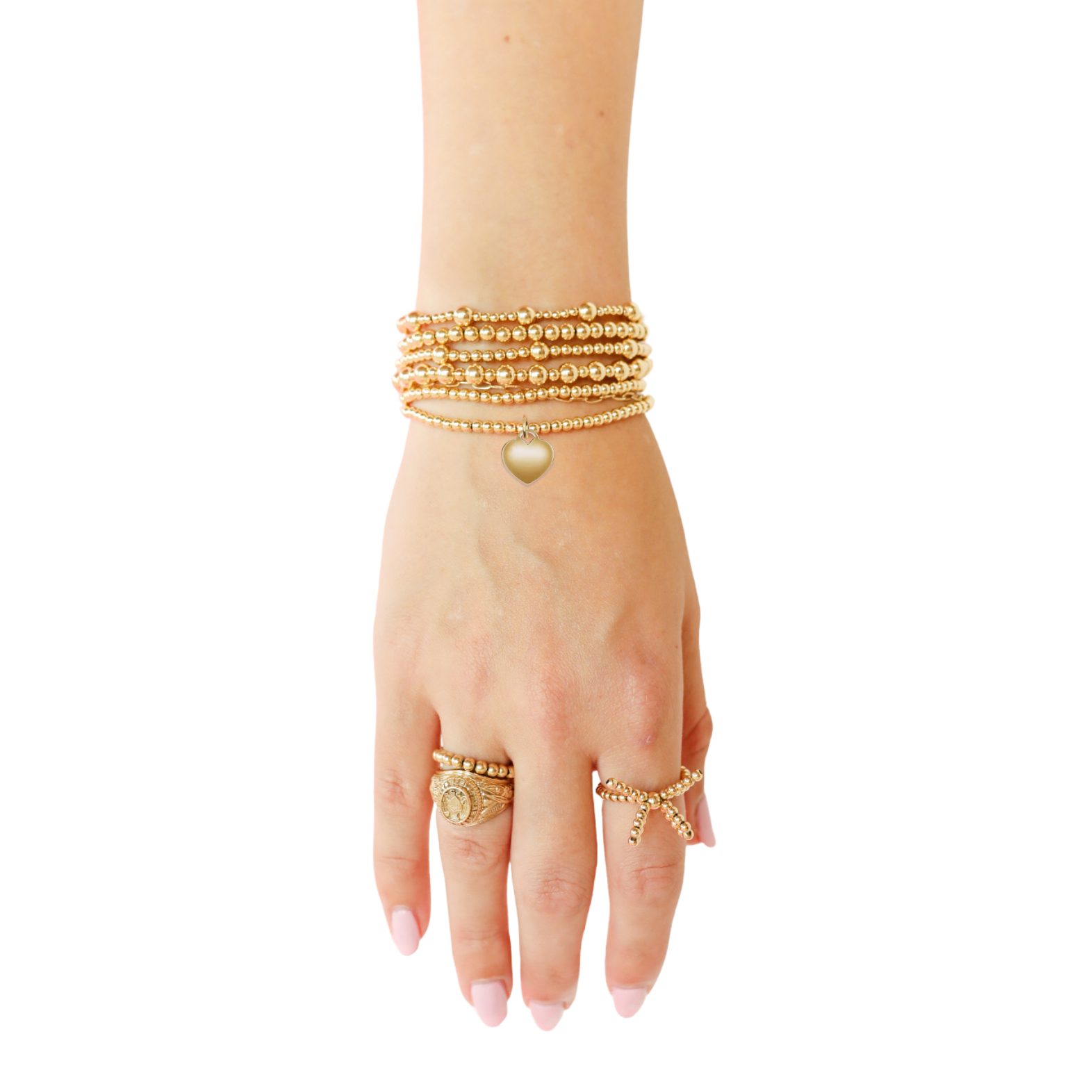 Heart Locket Charm Bracelet