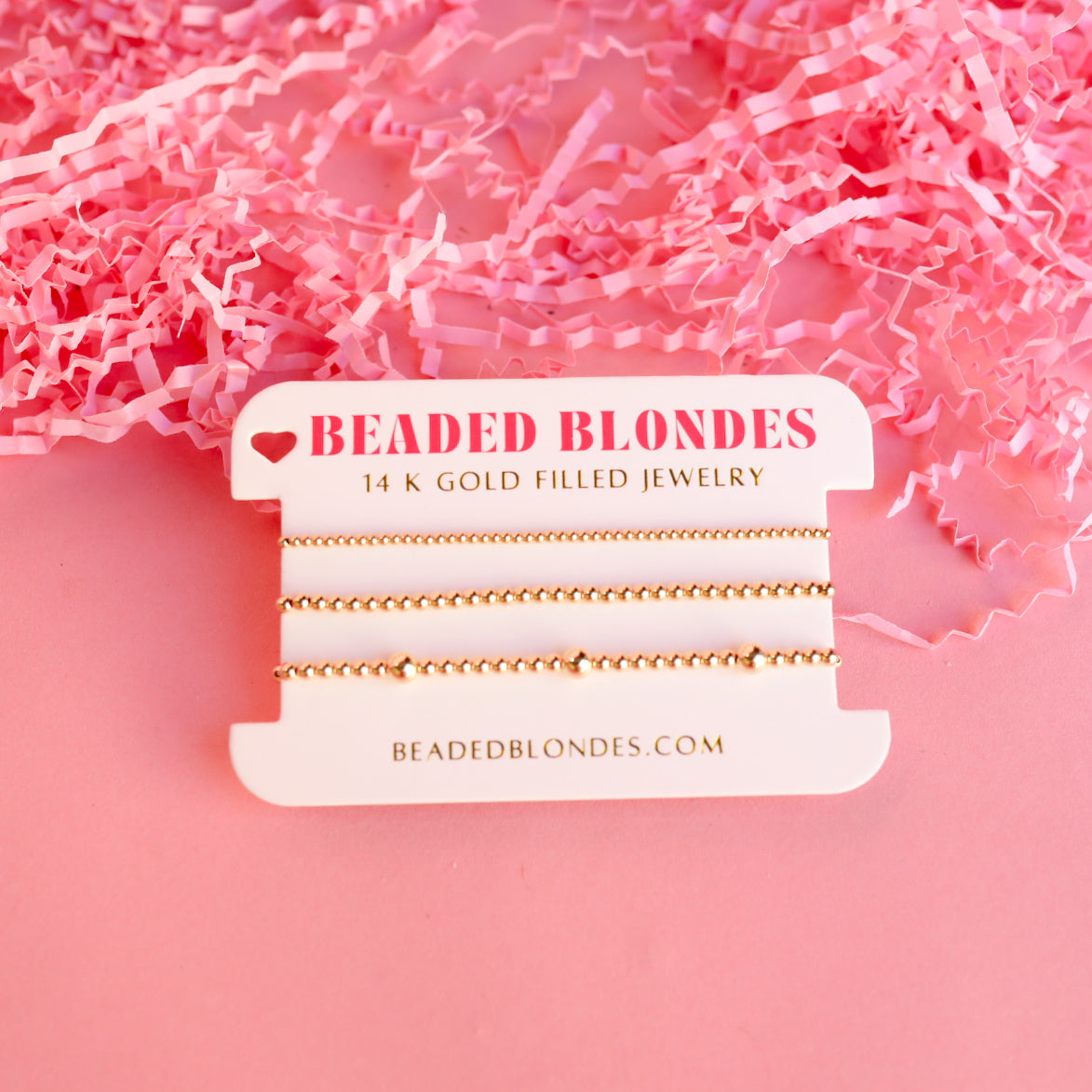 Dainty Everyday Bracelet Stack in Gold (Set of 3)