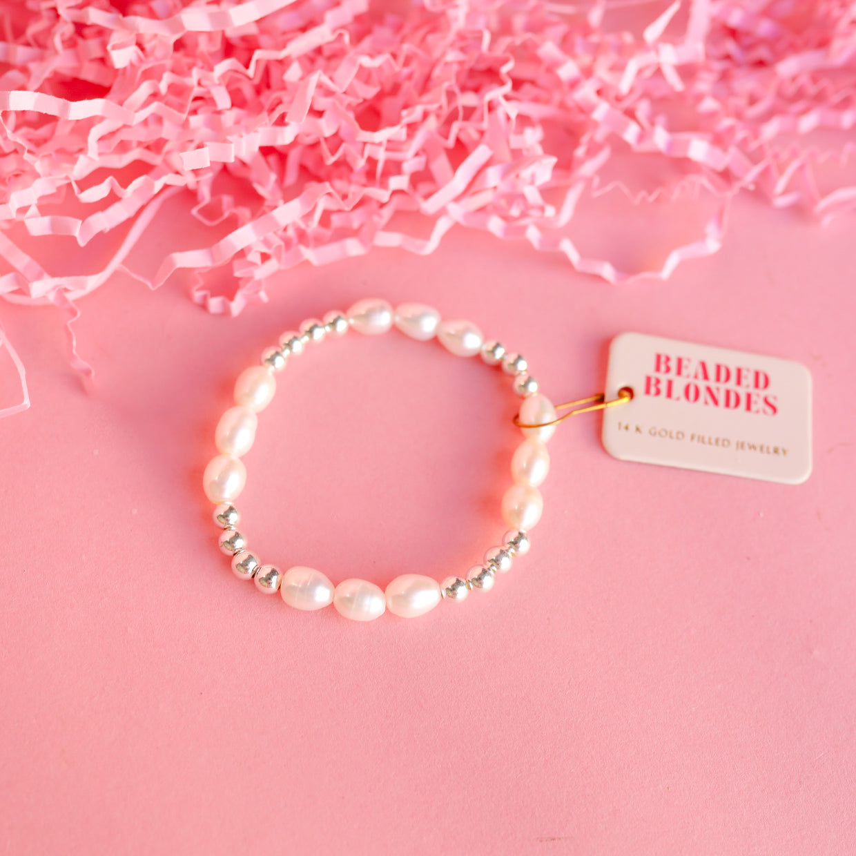 Willow Pearl Bracelet in Silver