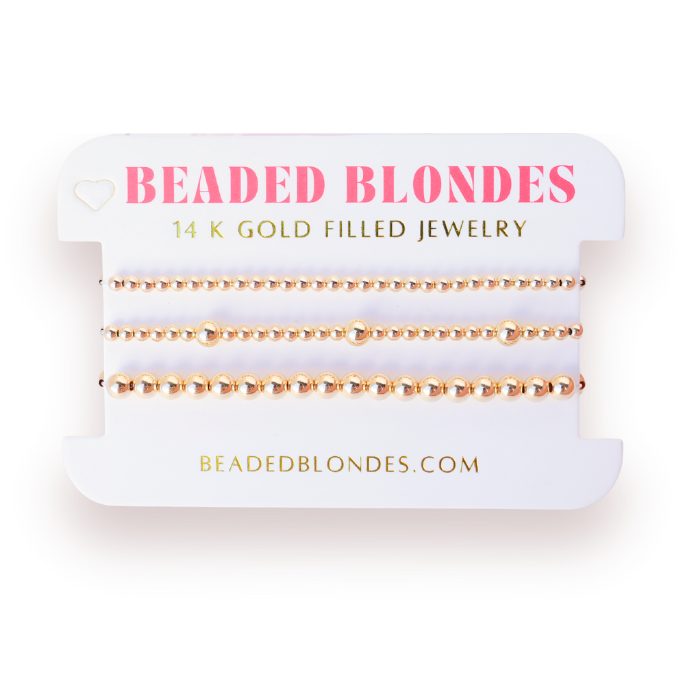 Everyday Bracelet Stack in Gold (Kids Size)