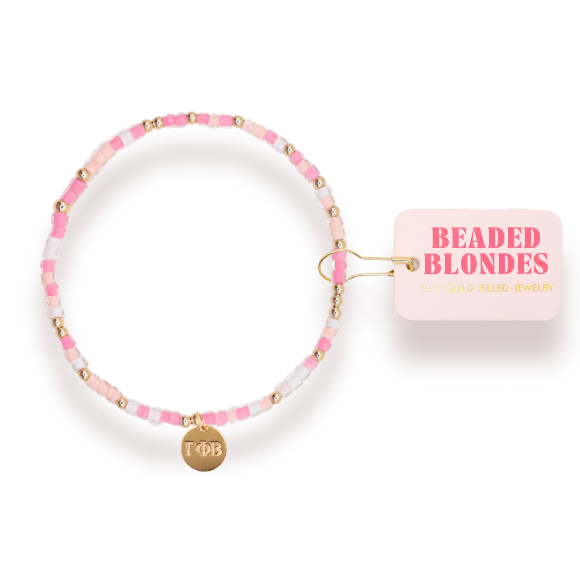 Gamma Phi Beta Sprinkle Charm Bracelet