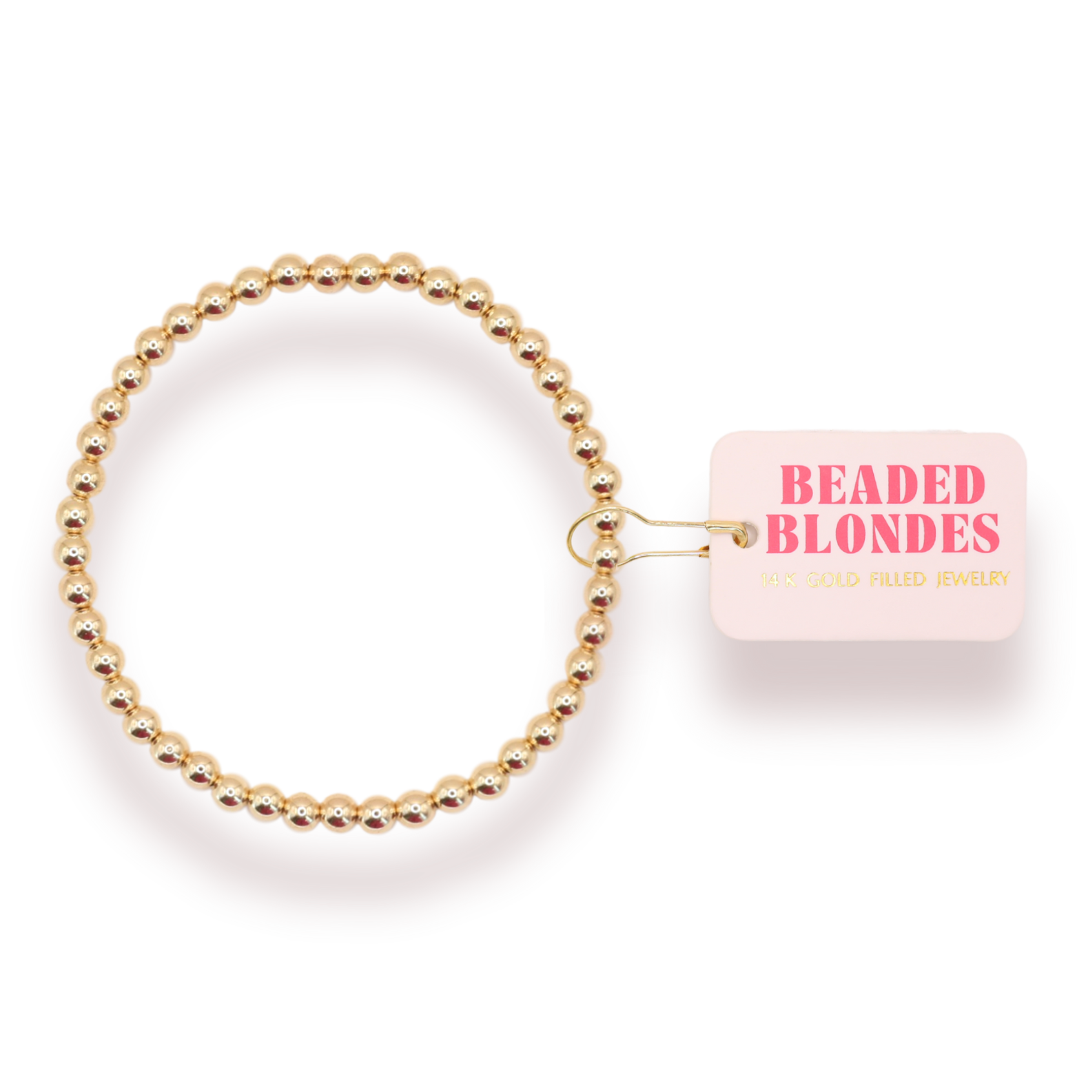 4MM Gold Beaded Bracelet (Kids Size)