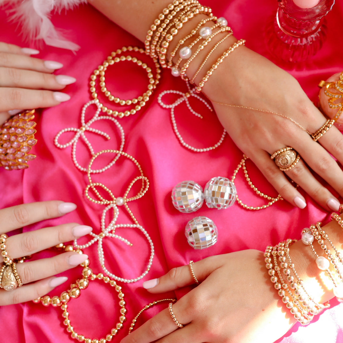 4MM Gold Beaded Ring