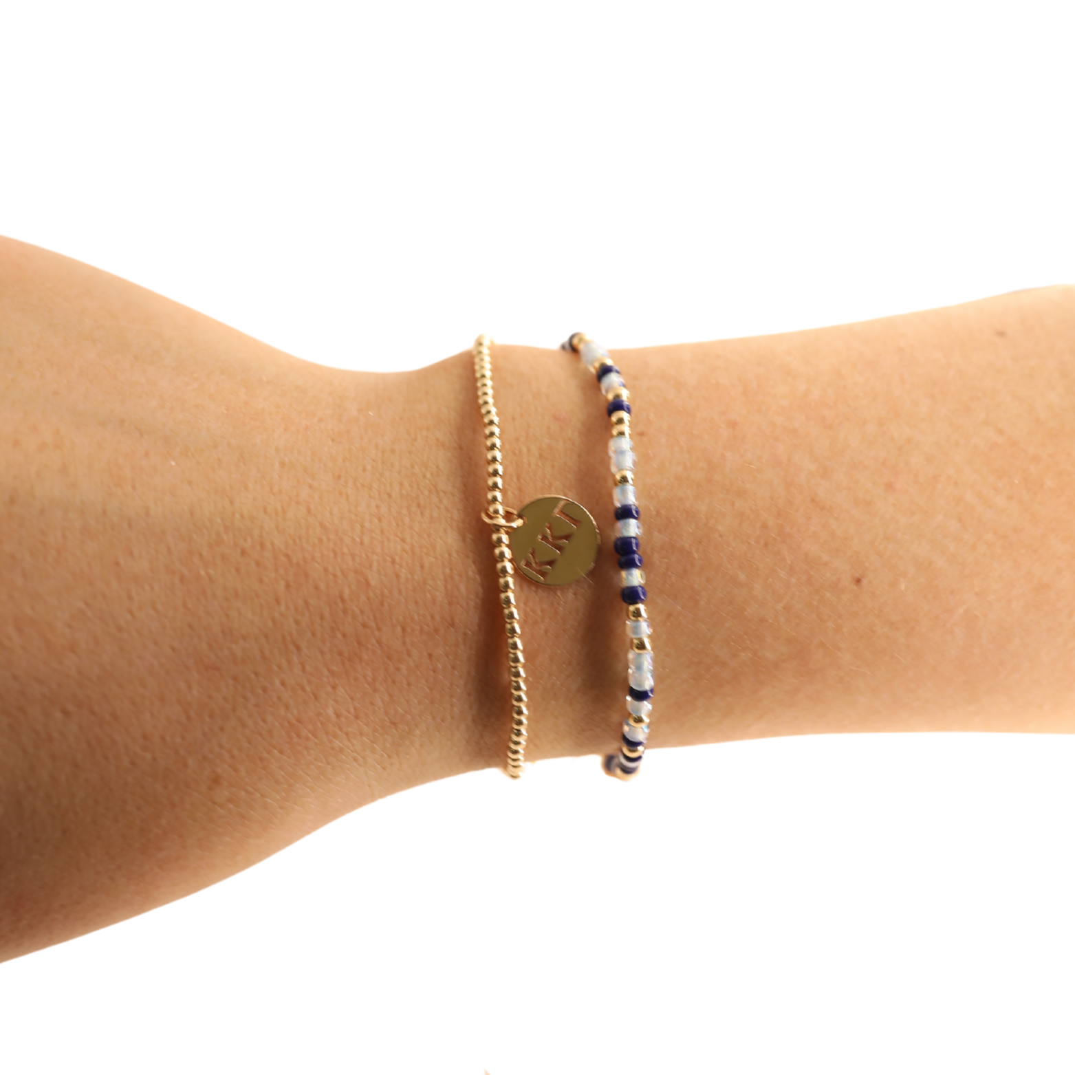 Kappa Kappa Gamma Sprinkle + Charm Bracelet Stack