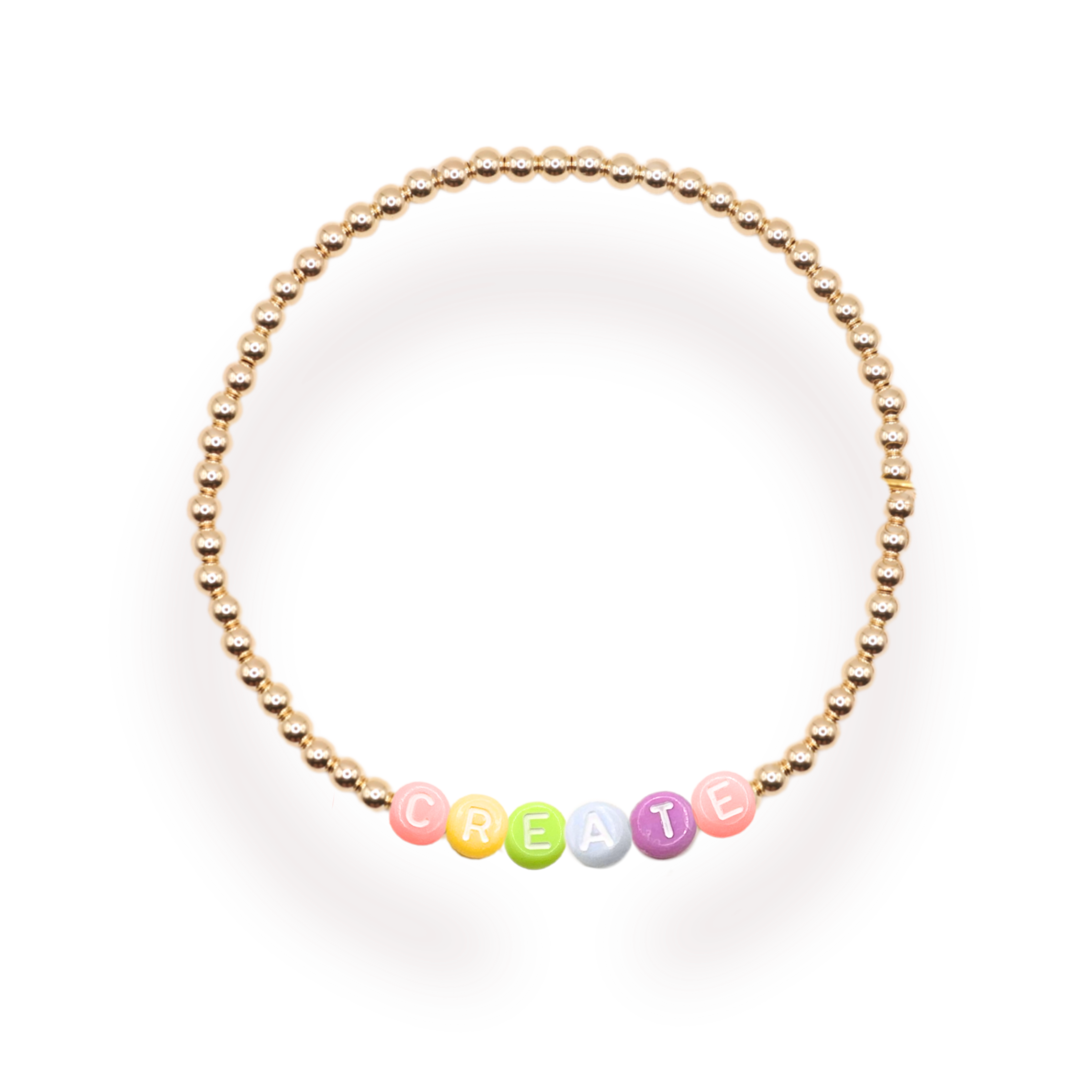 Create Rainbow Letter Bracelet