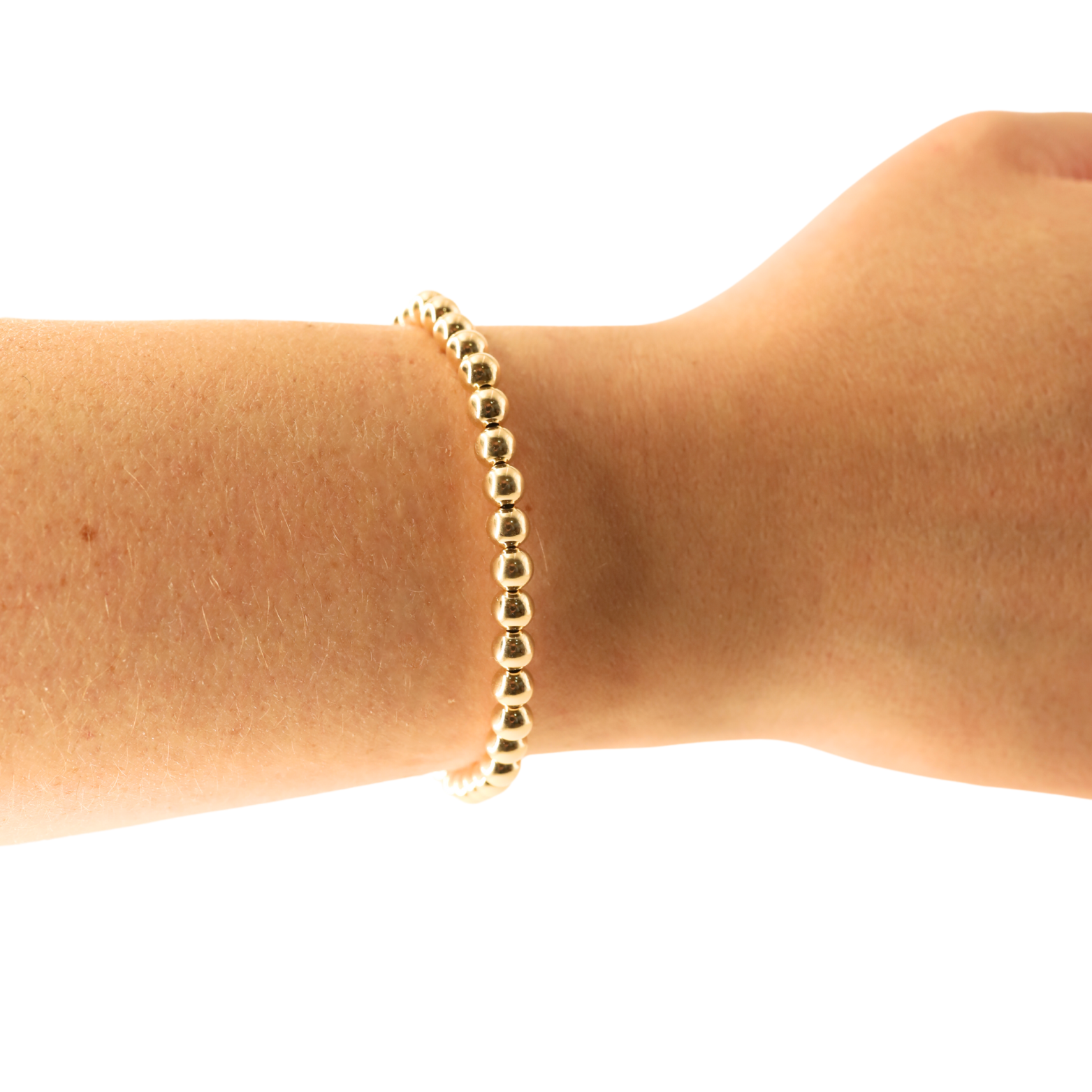 5MM Gold Beaded Bracelet (Kids Size)