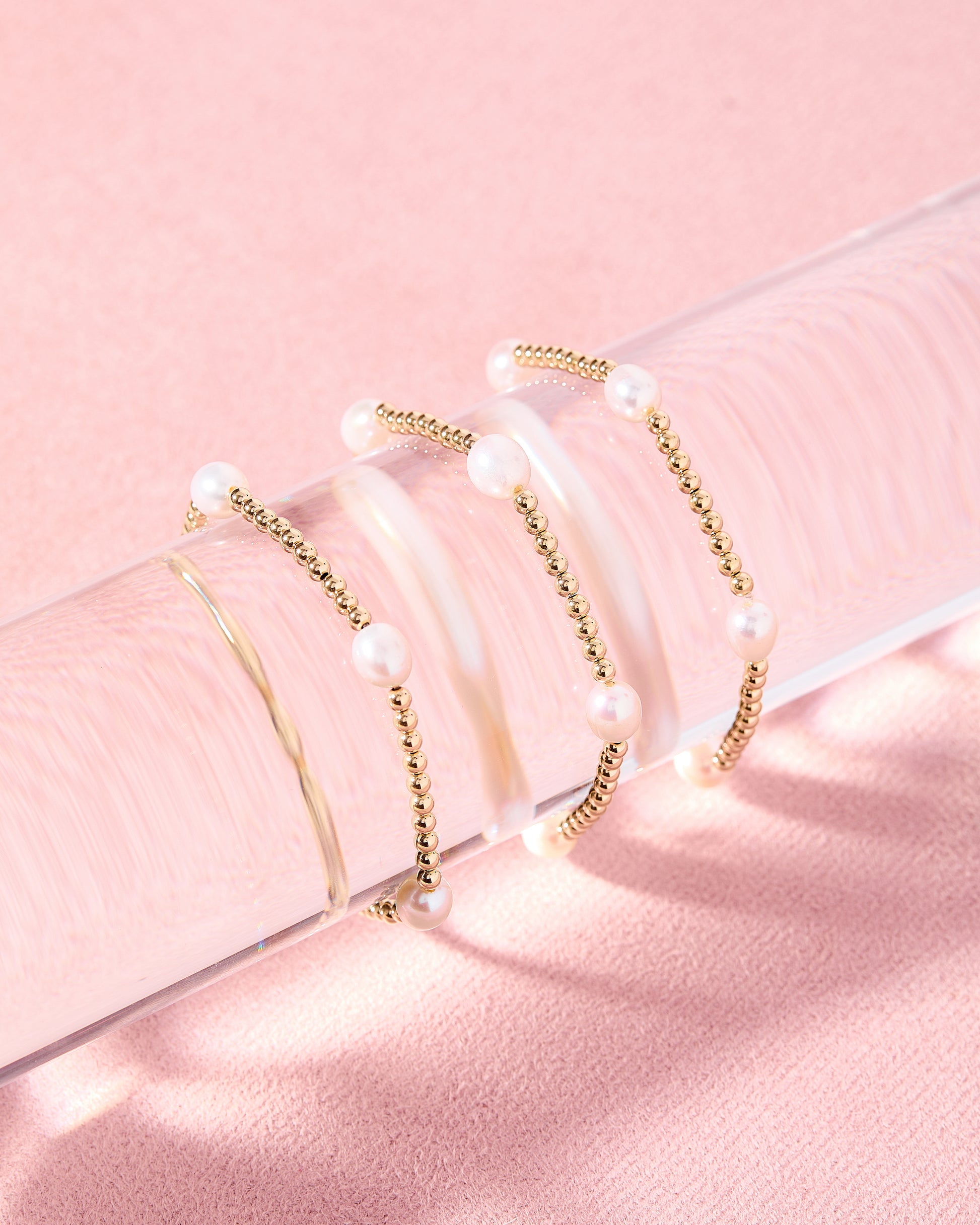 Pearl Poppi Bracelet in Gold