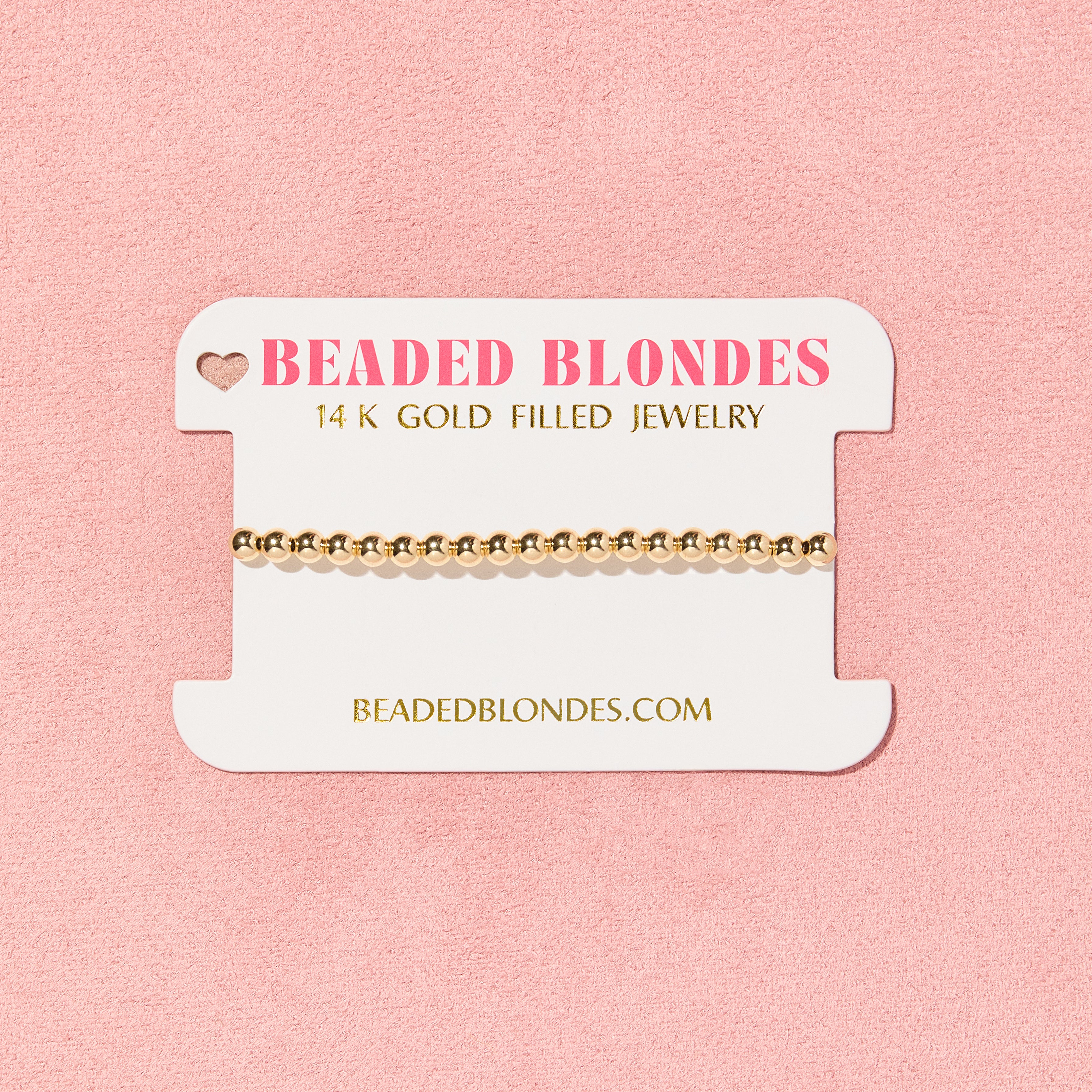 4MM Gold Beaded Bracelet