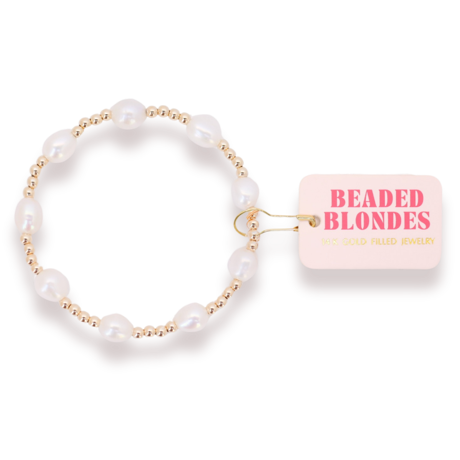 Ellie Pearl Bracelet in Gold