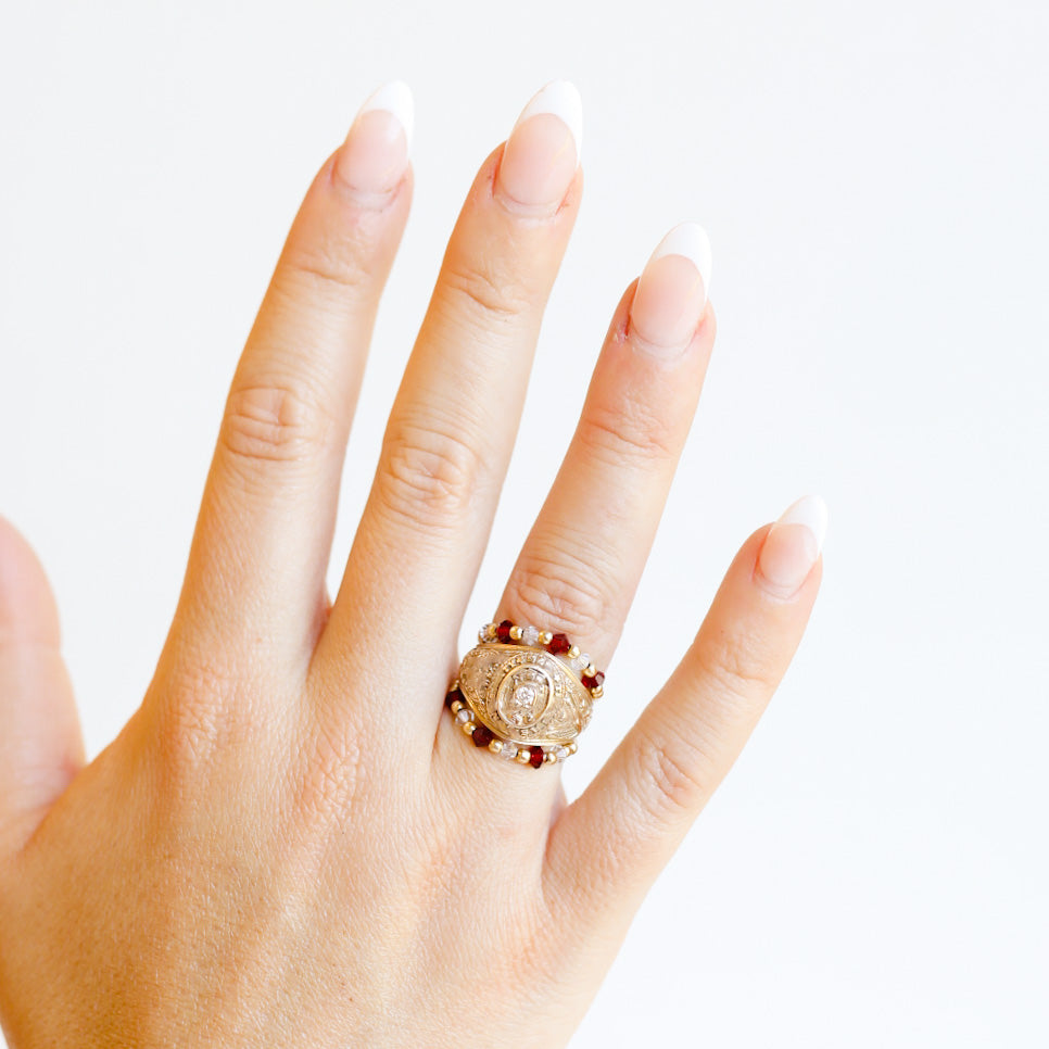 Game Day Swarovski Crystal Ring