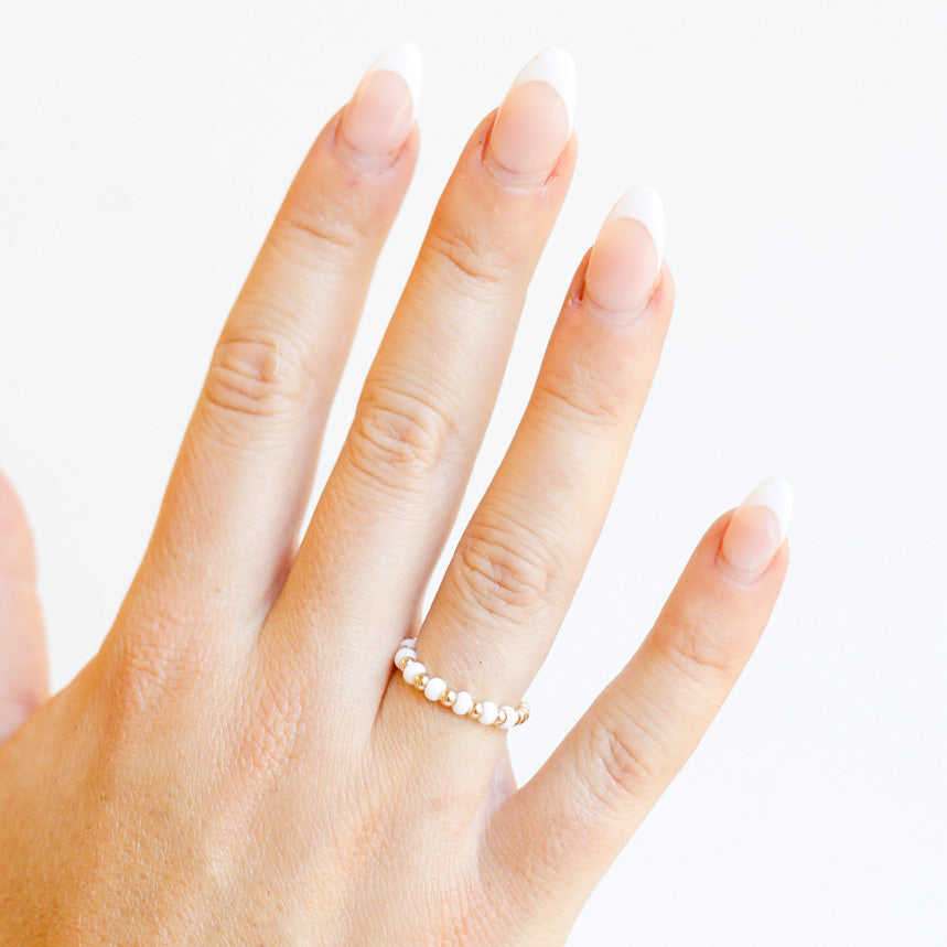 The Poppi Ring in White