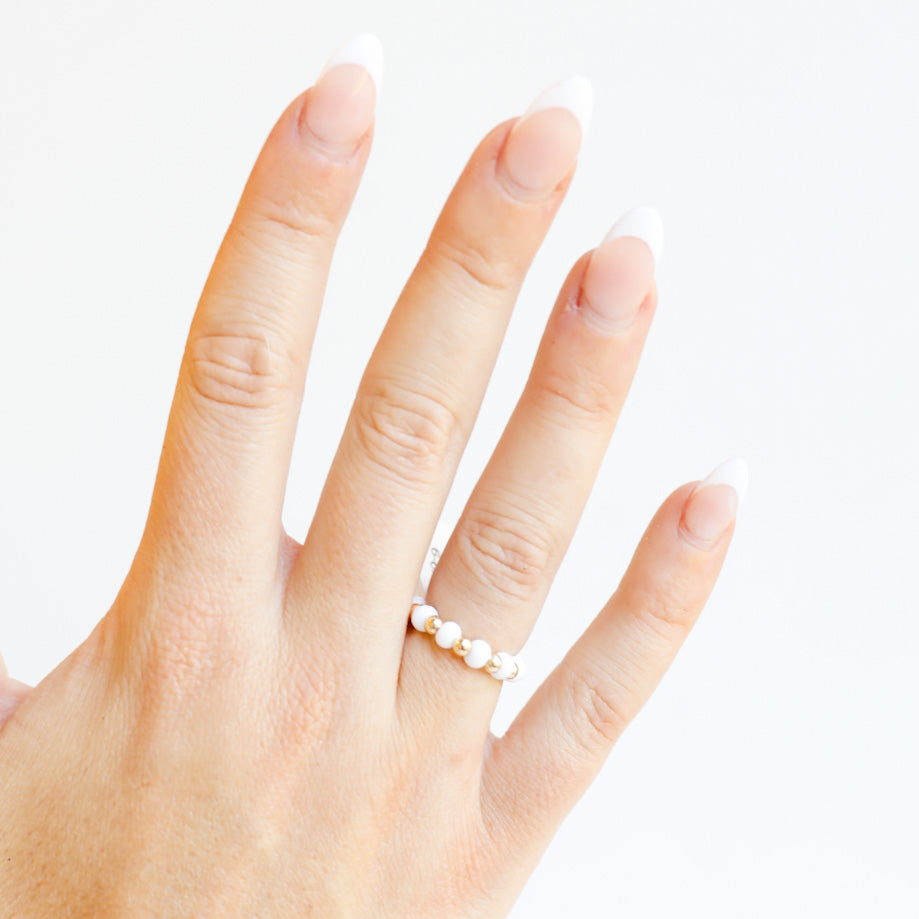 The Poppi Ring in White