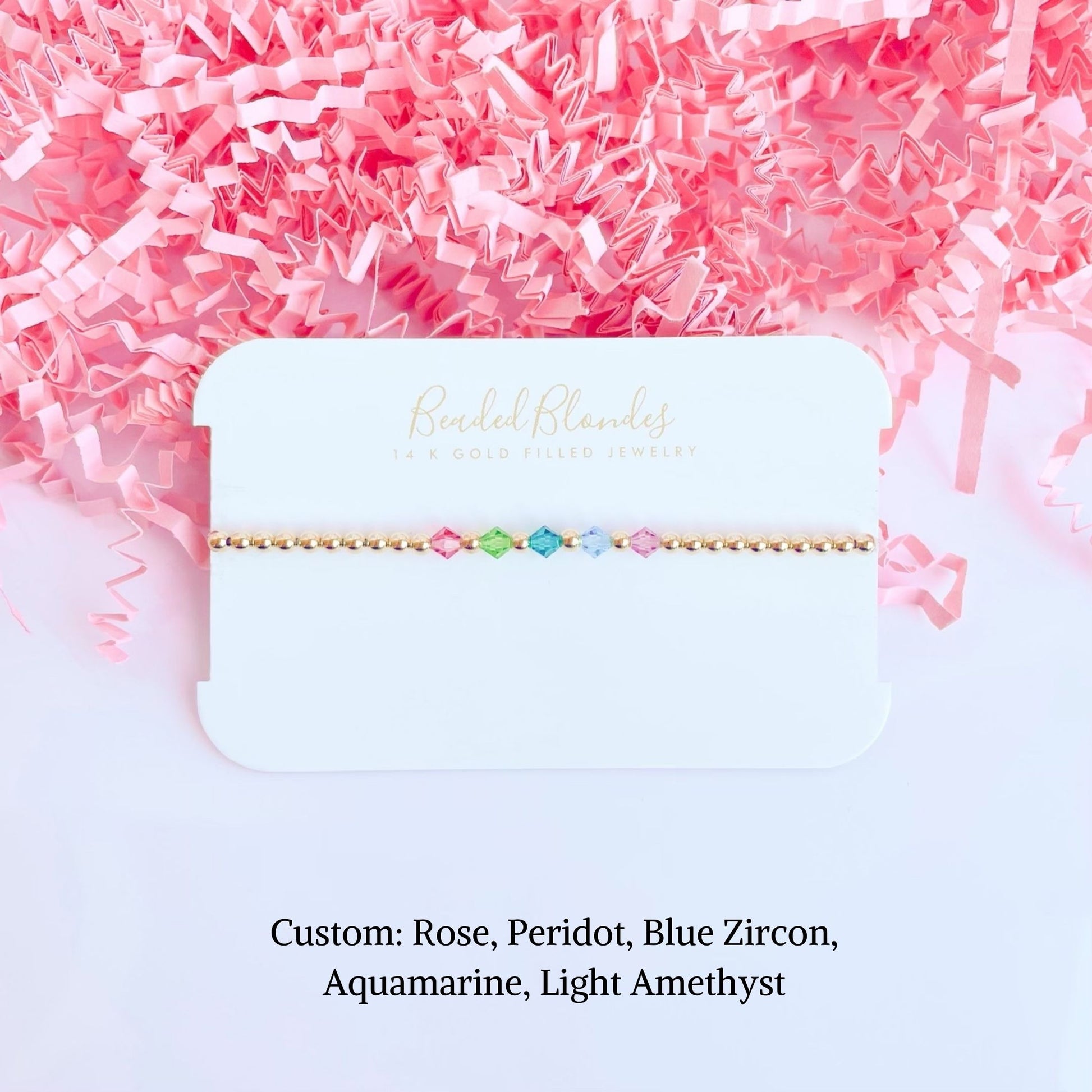 Birthstone Swarovski Crystal Bracelet