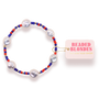 Bright Red and Cobalt Blue Sadie Sprinkle Bracelet