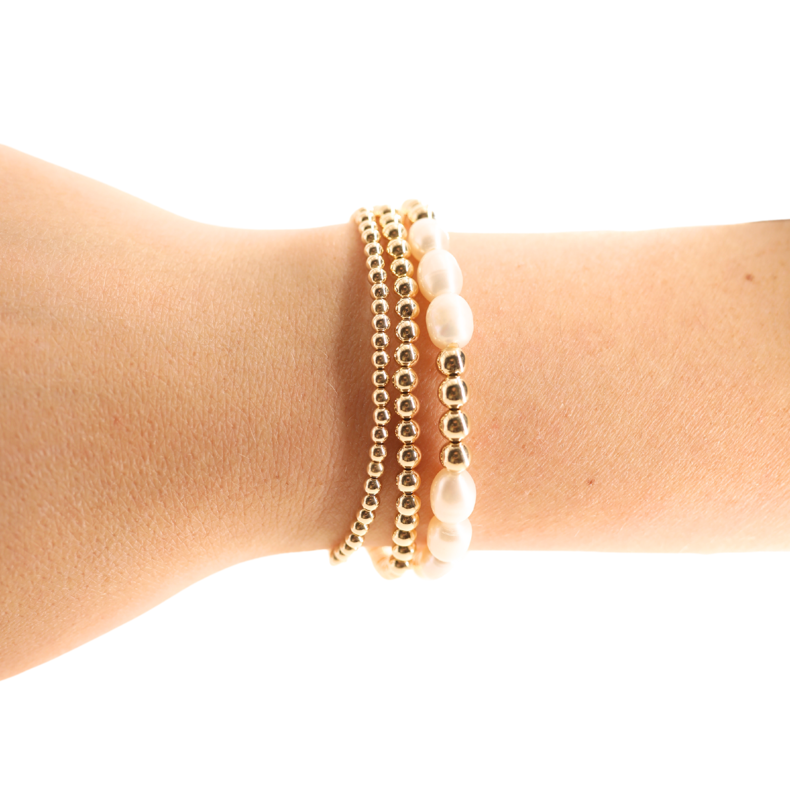 Willow Pearl Bracelet in Gold