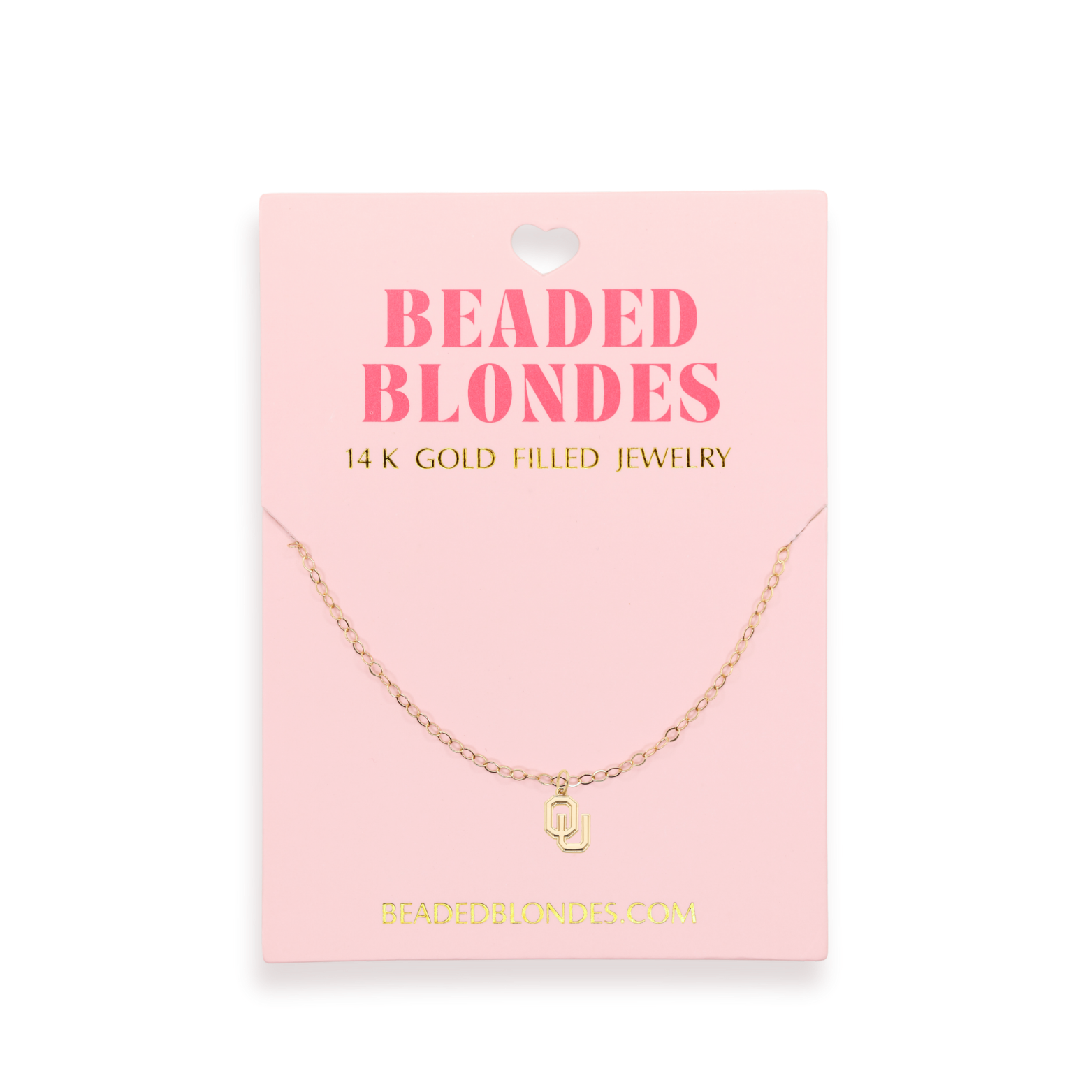 Oklahoma (OU) Logo Charm Necklace