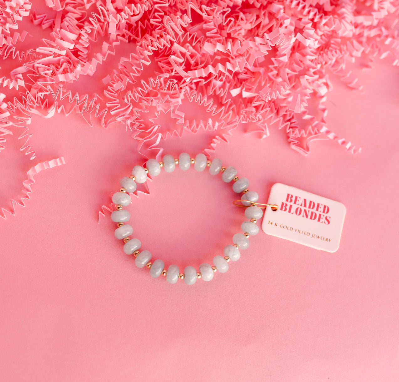 Light Blue Gemstone Bracelet (Sale)