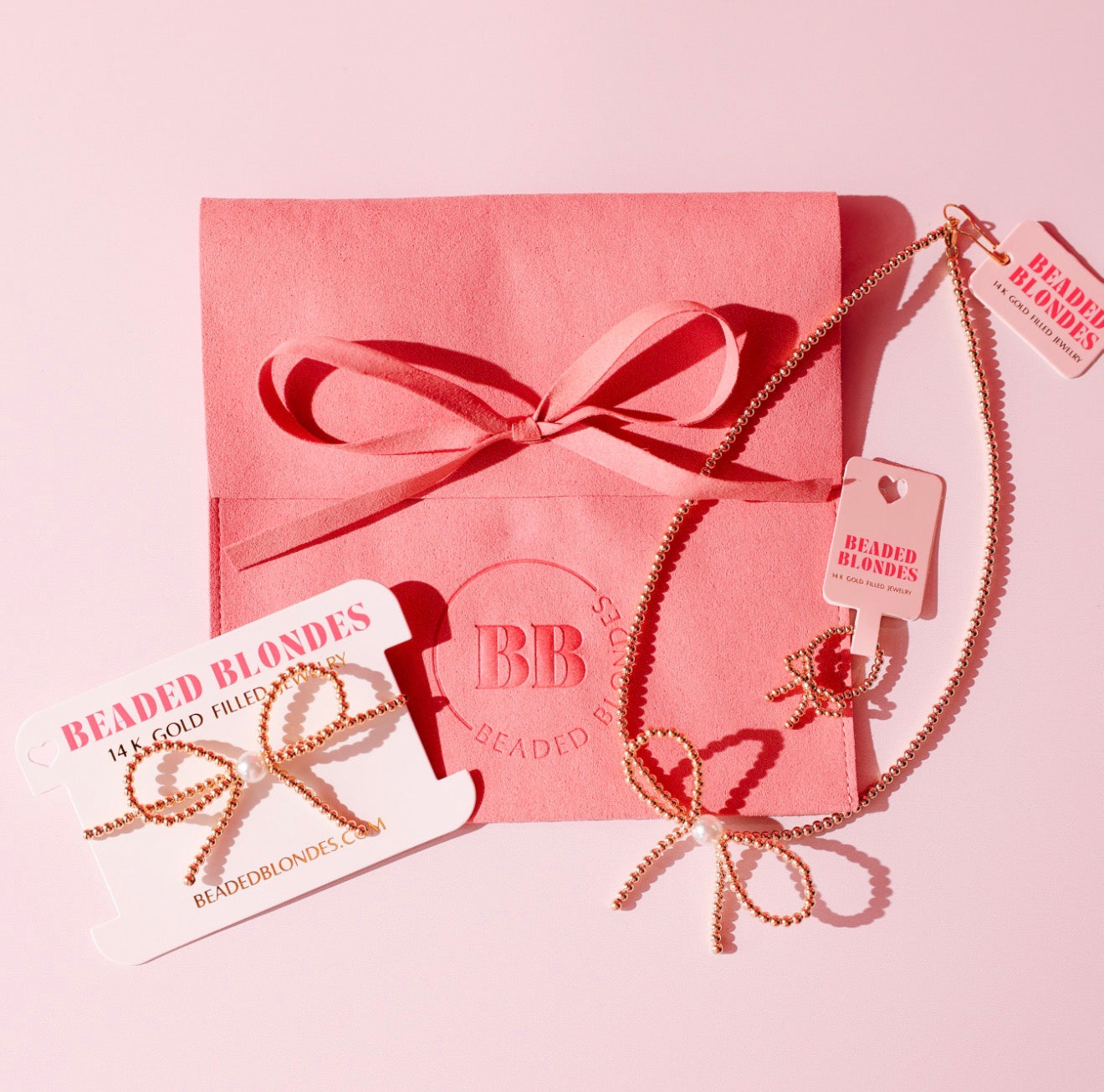 Bow Gold Gift Set