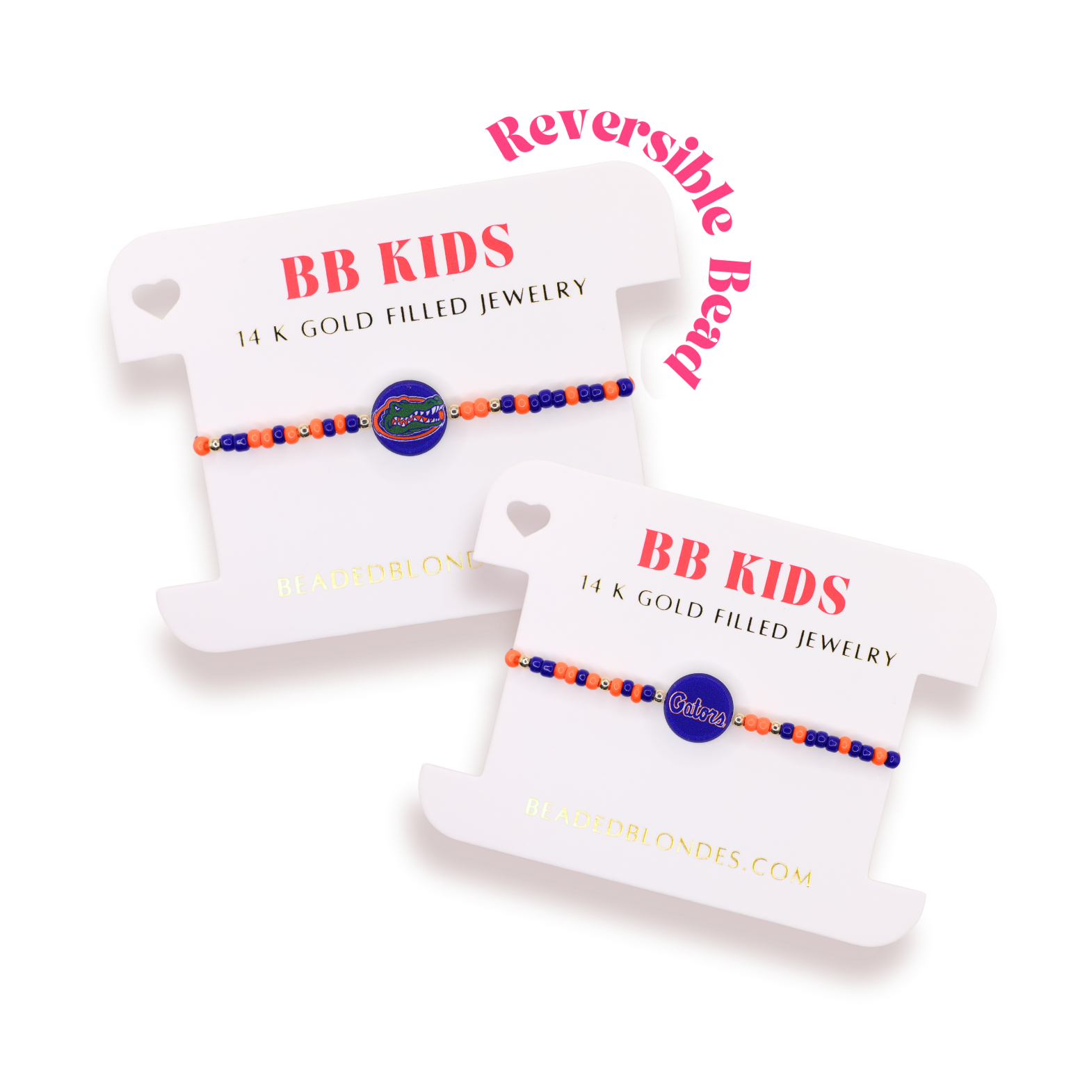 University of Florida Logo Flip Bracelet on Color (Kids Size)