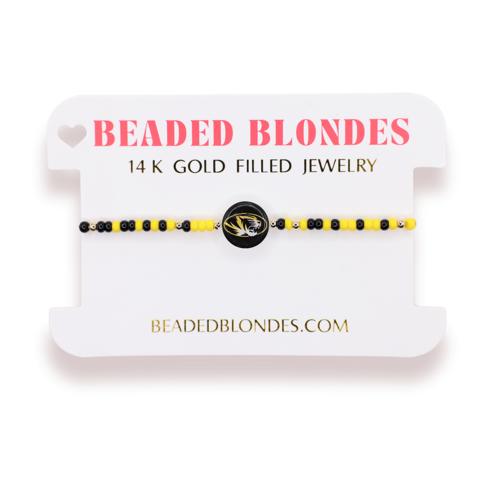 Mizzou Logo Flip Bracelet on Color