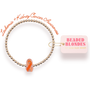 Orange Cancer Awareness Ribbon Bracelet