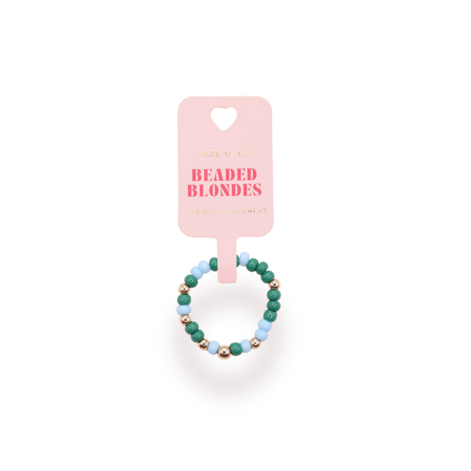 Powder Blue & Green Sprinkle Ring