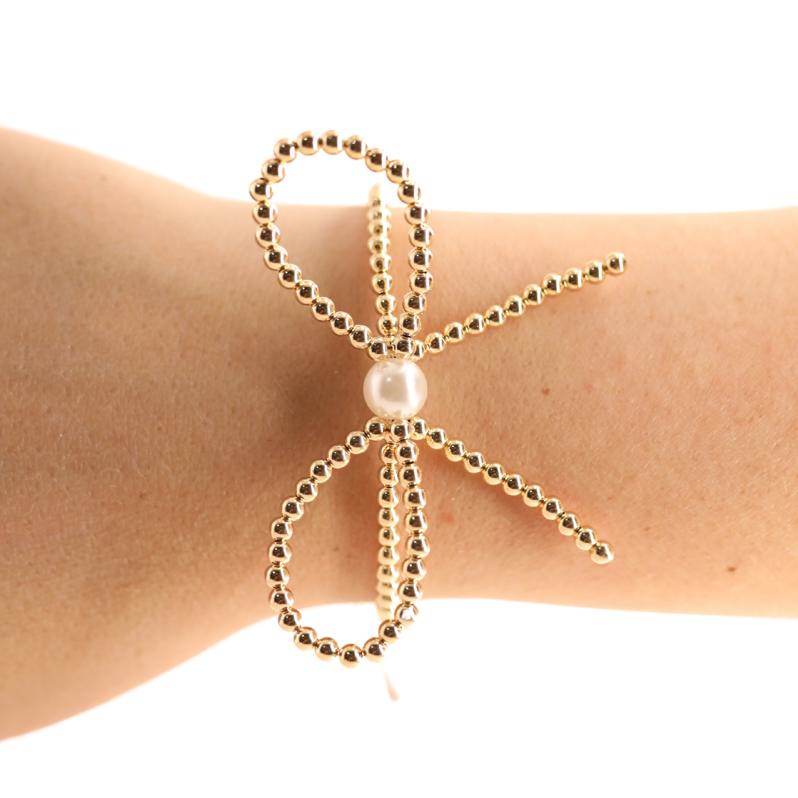 Gold Large Bow Bracelet