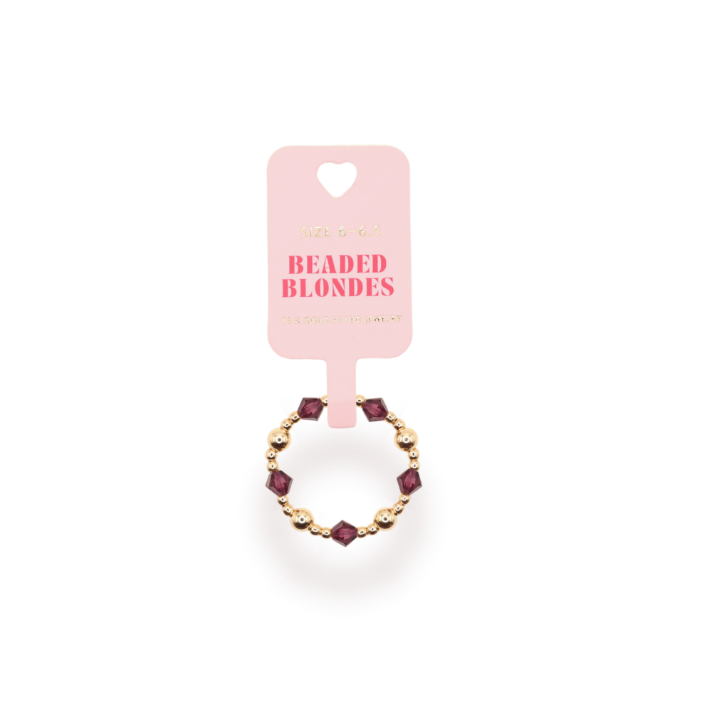 Plum Purple June Ring