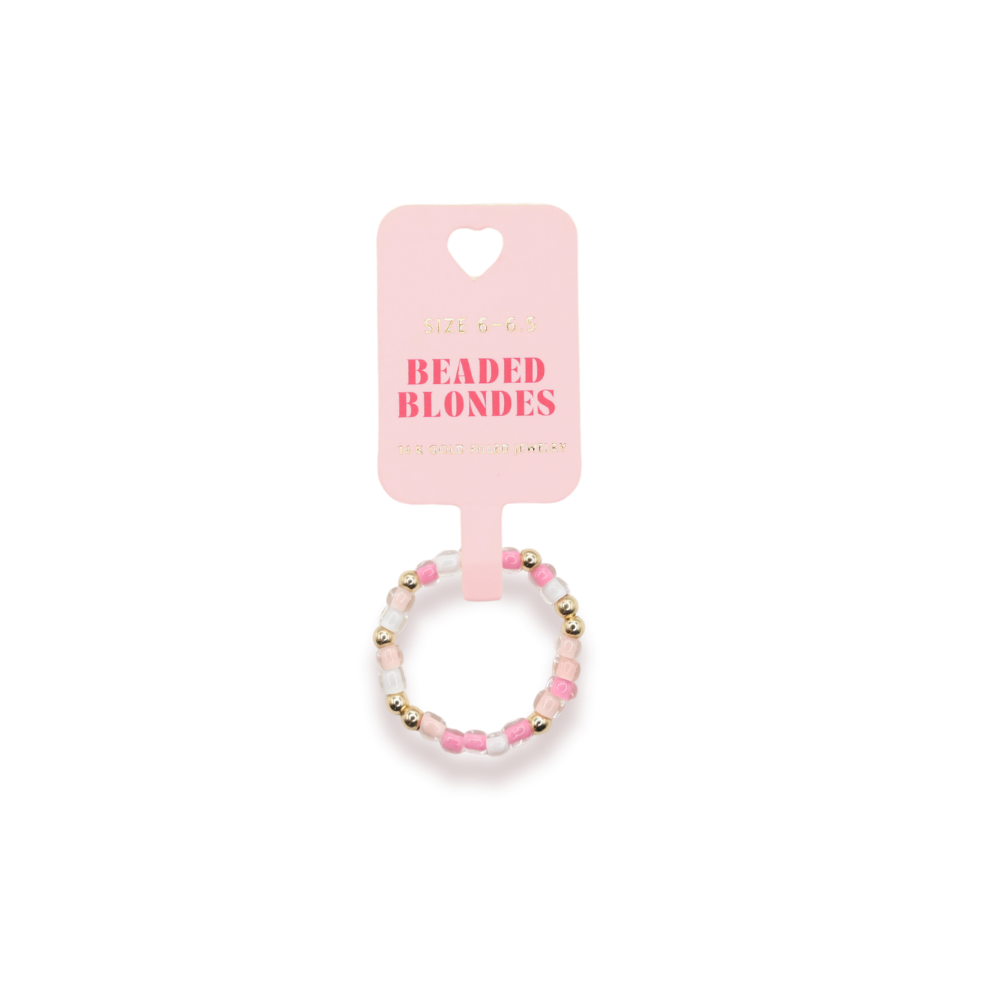 Rosey Pink Sprinkle Ring