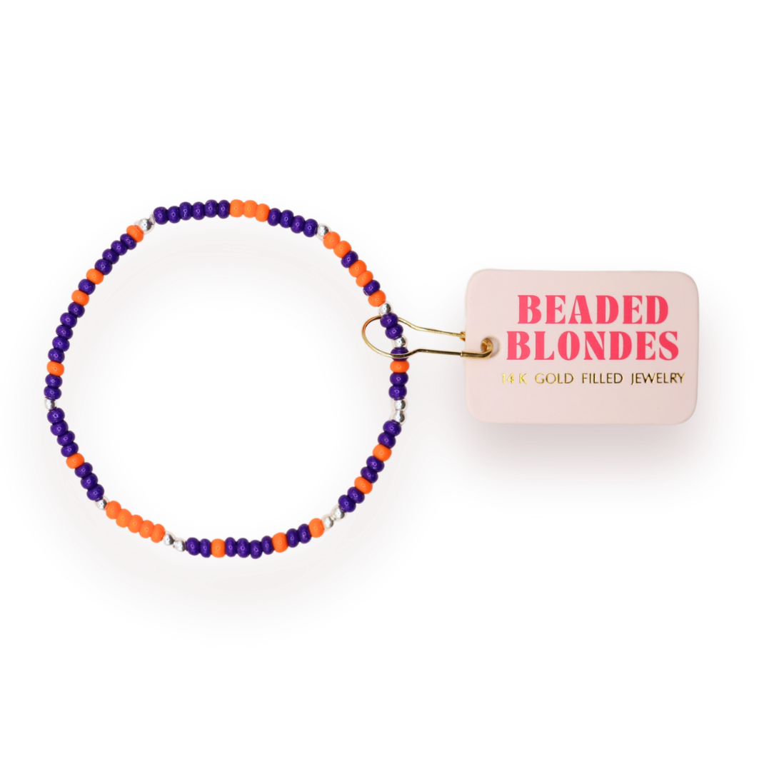 Orange & Blue Sprinkle Bracelet