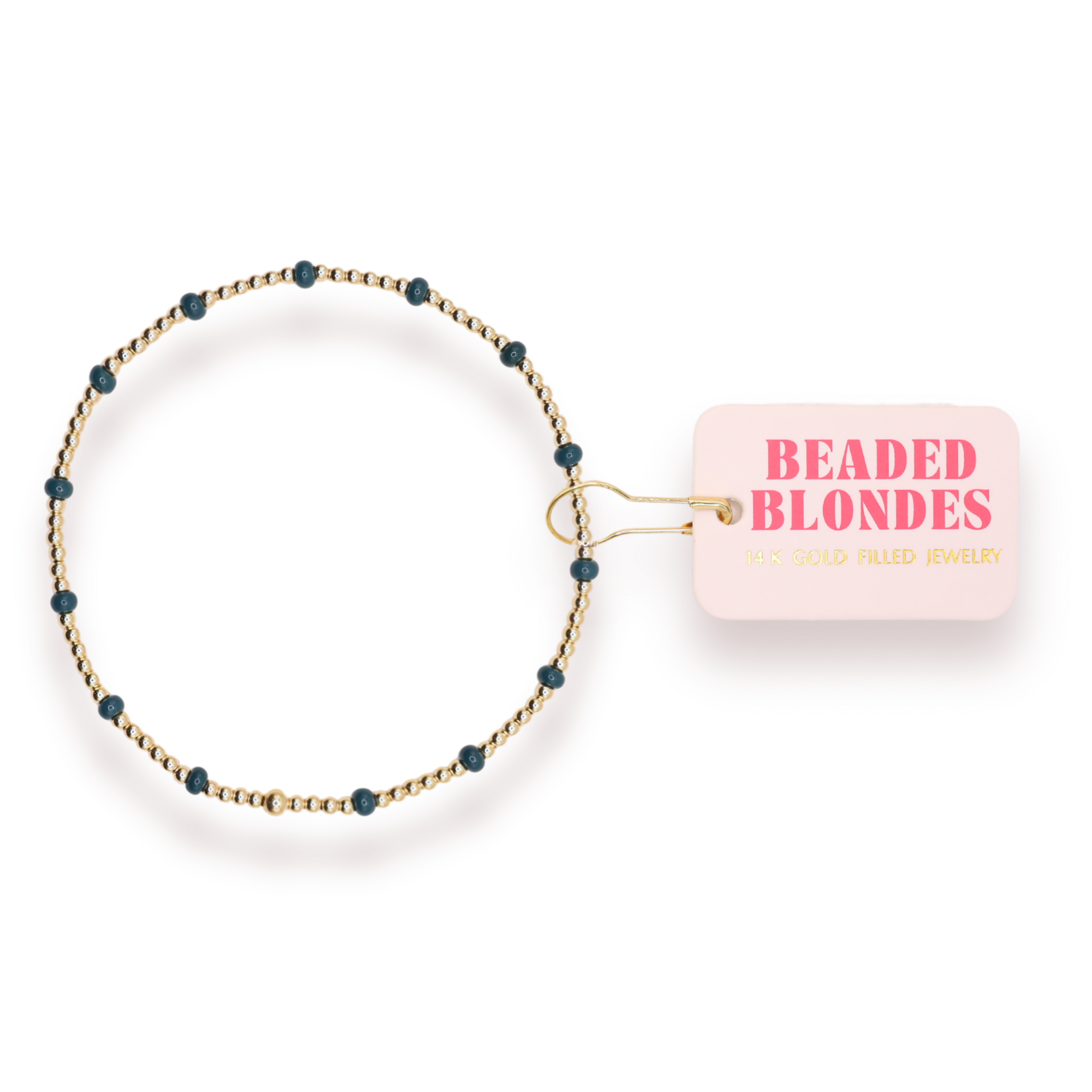 Midnight Green Dainty Poppi Bracelet (Spring Sale)