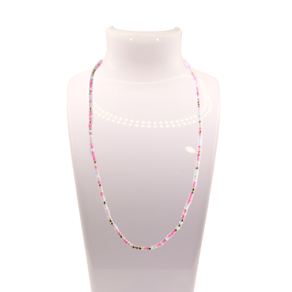 Rosey Pink Sprinkle Necklace