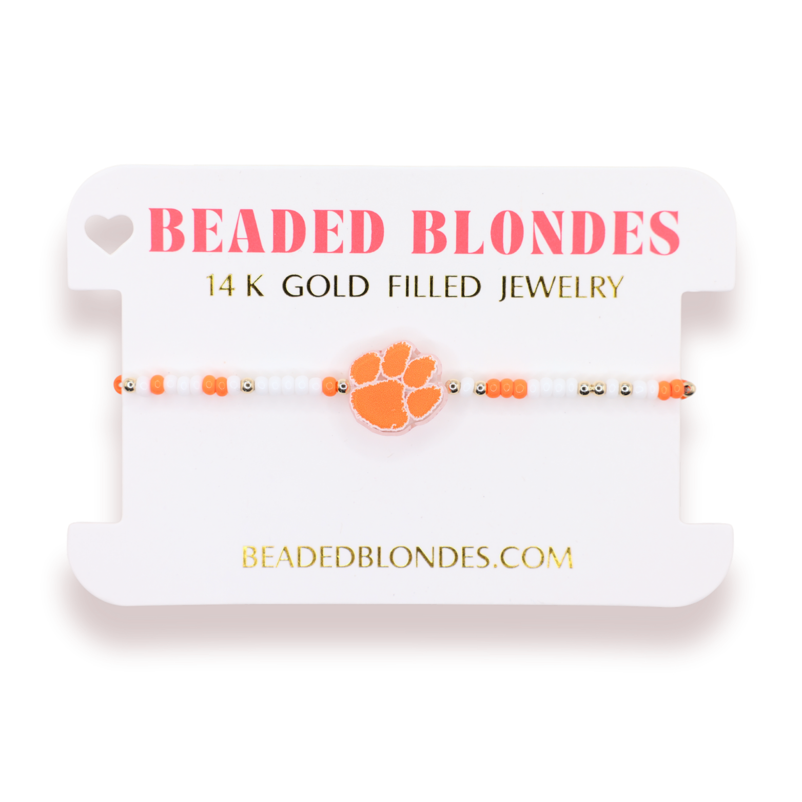 Clemson Logo Bracelet on Color