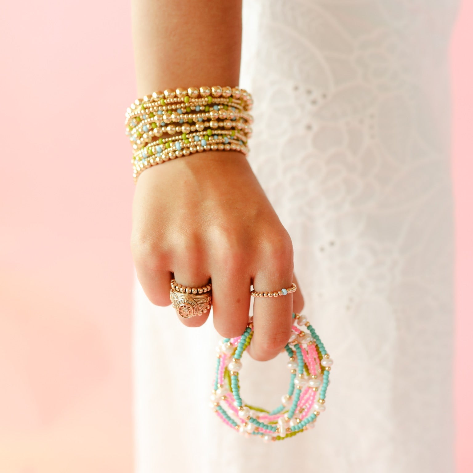 Turquoise Pearl Bracelet