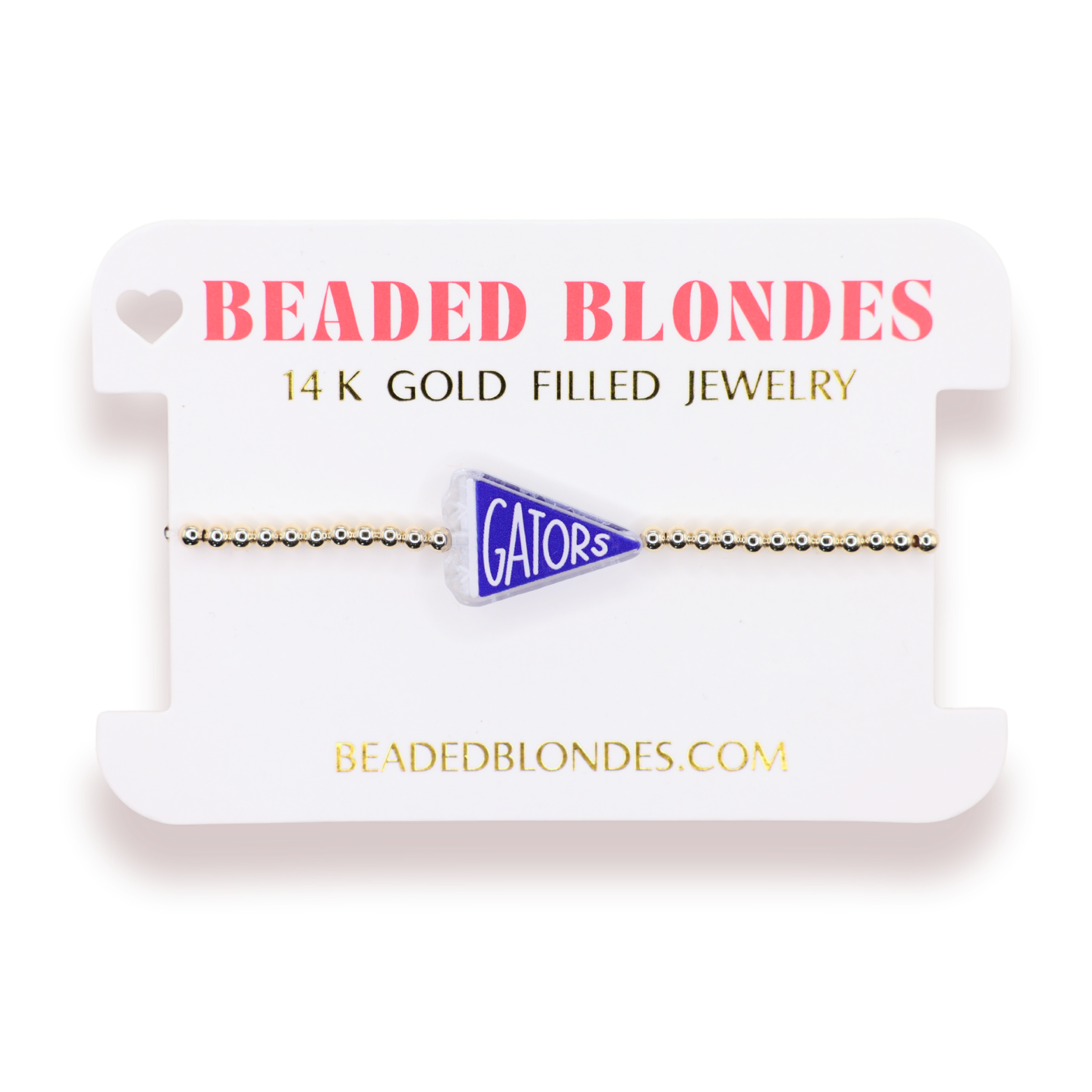 Gators Flag Bracelet on Gold