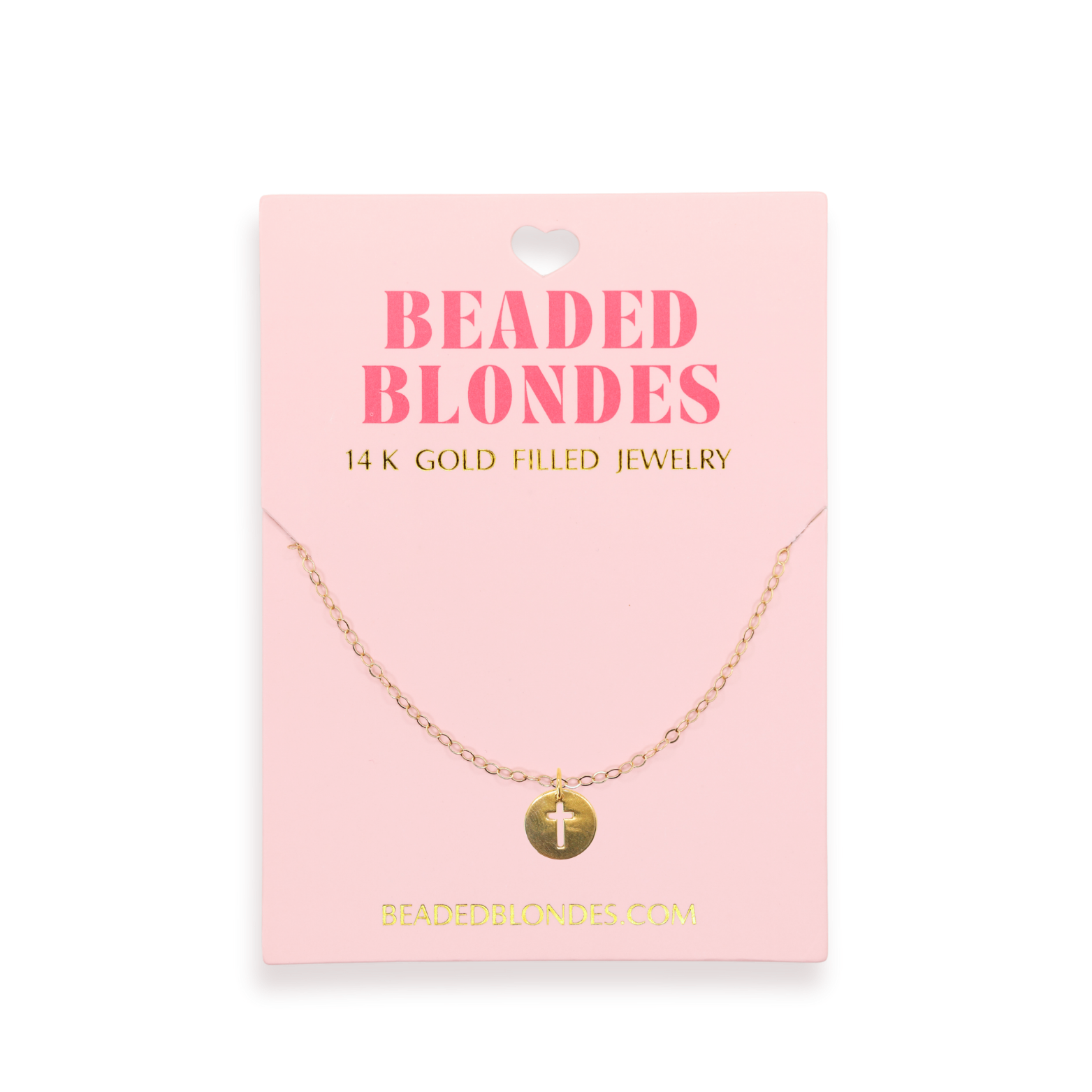 Cross Cutout Charm Necklace