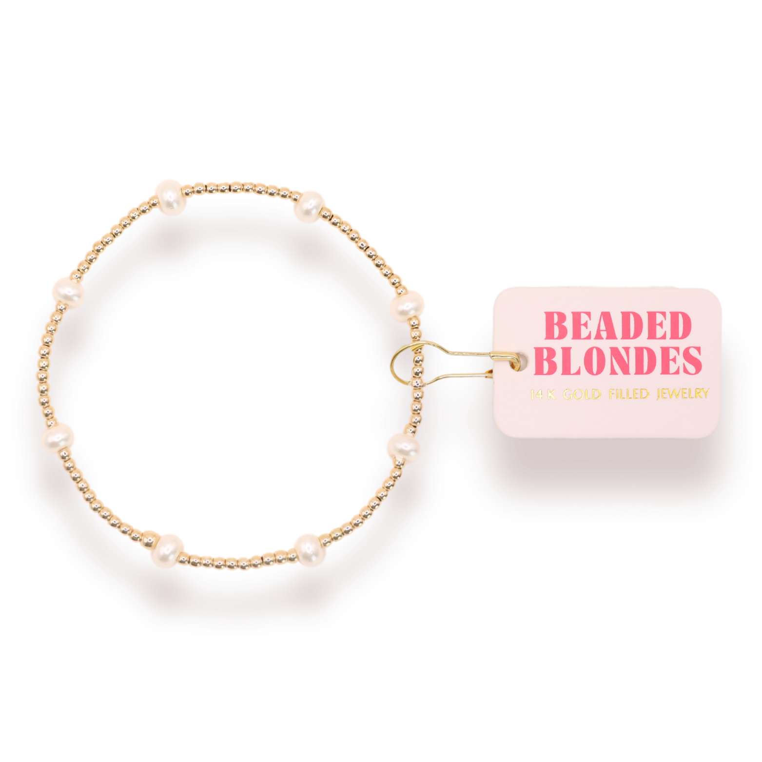 Dainty Kate Pearl Bracelet in Gold