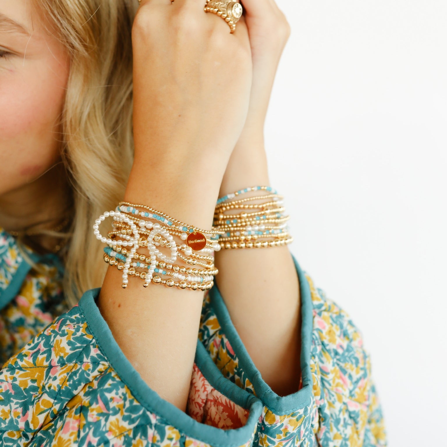 Teal Breeze Sprinkle Bracelet