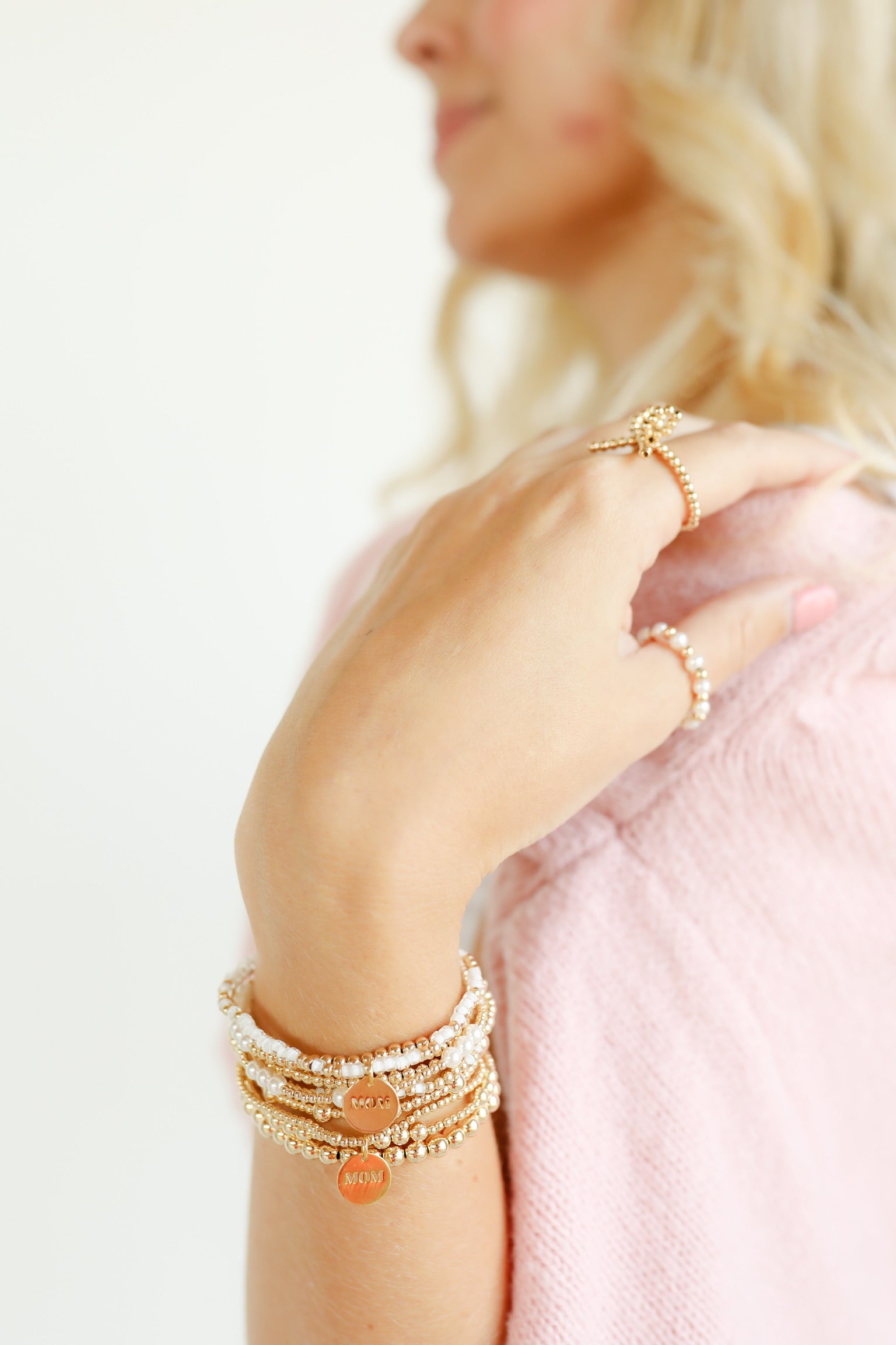 Mom Charm Sprinkle Bracelet